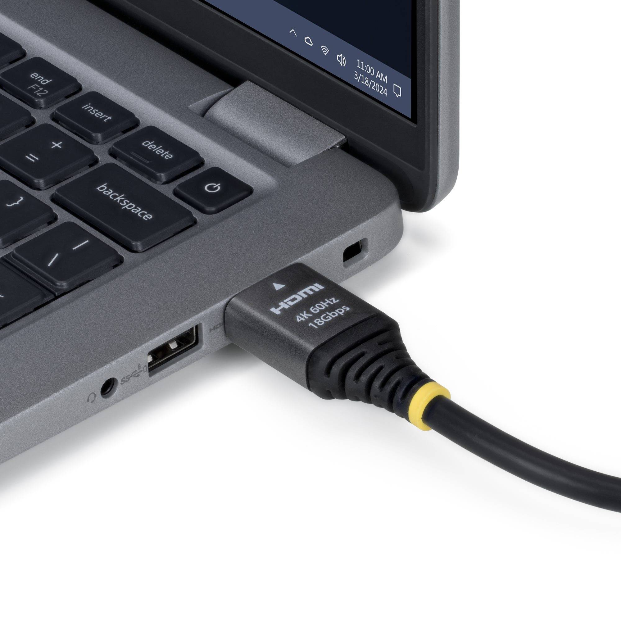 StarTech.com 1,5m Premium Gecertificeerde High Speed HDMI Kabel, 4K 60Hz/1440p 144Hz, HDMI 2.0 Kabel, HDR10/ARC, 18Gbps, 4K HDMI, Monitor/TV/Display, TPE-mantel