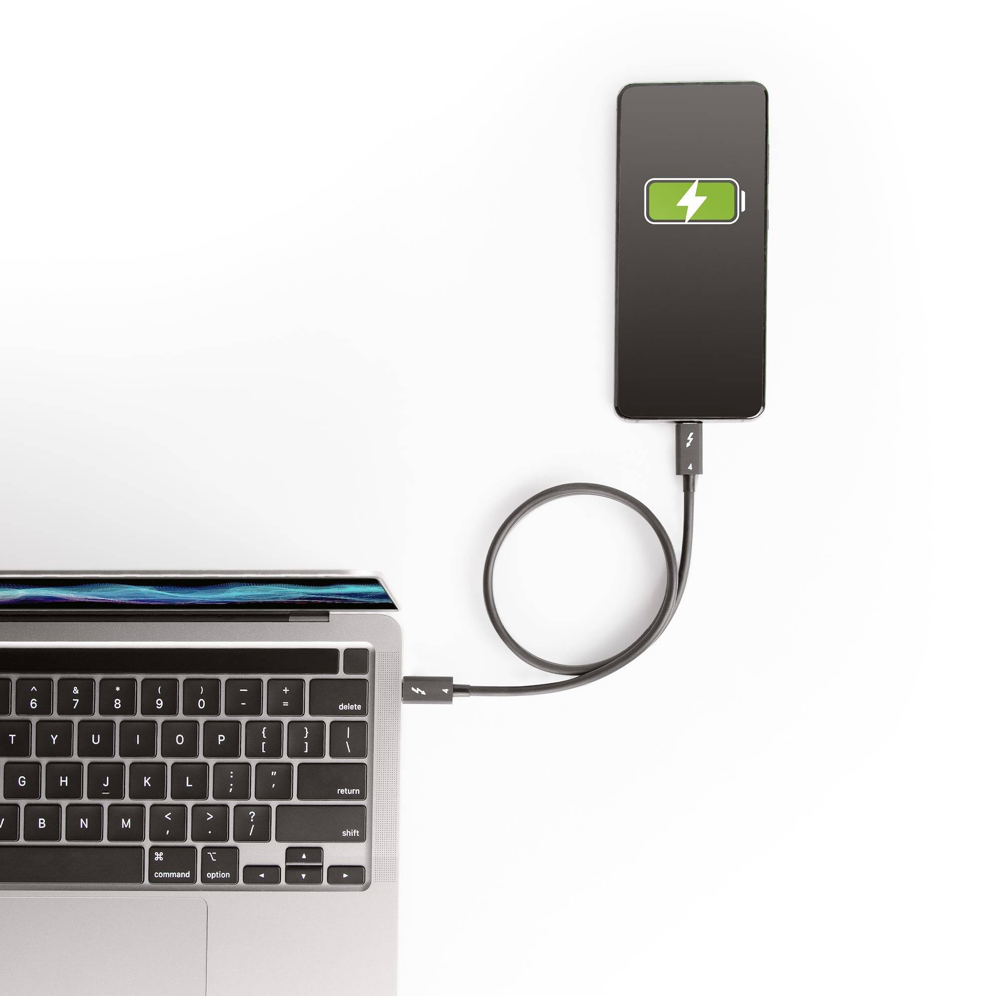 StarTech.com 50cm Thunderbolt 4 Kabel, 40Gbps, 100W PD, 4K/8K Video, Intel-Certified Thunderbolt Kabel, Compatibel met USB4/Thunderbolt 3/USB 3.2/USB Type-C/DisplayPort