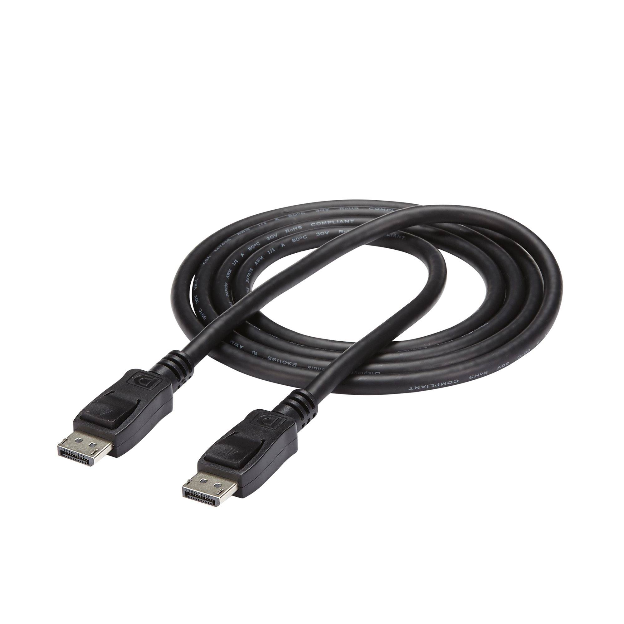 StarTech.com 2m DisplayPort 1.2 Kabel - 4K x 2K Ultra HD VESA Gecertificeerde DisplayPort Kabel - DP naar DP Video Kabel voor Scherm/Monitor/Display - Latching DP Connectors