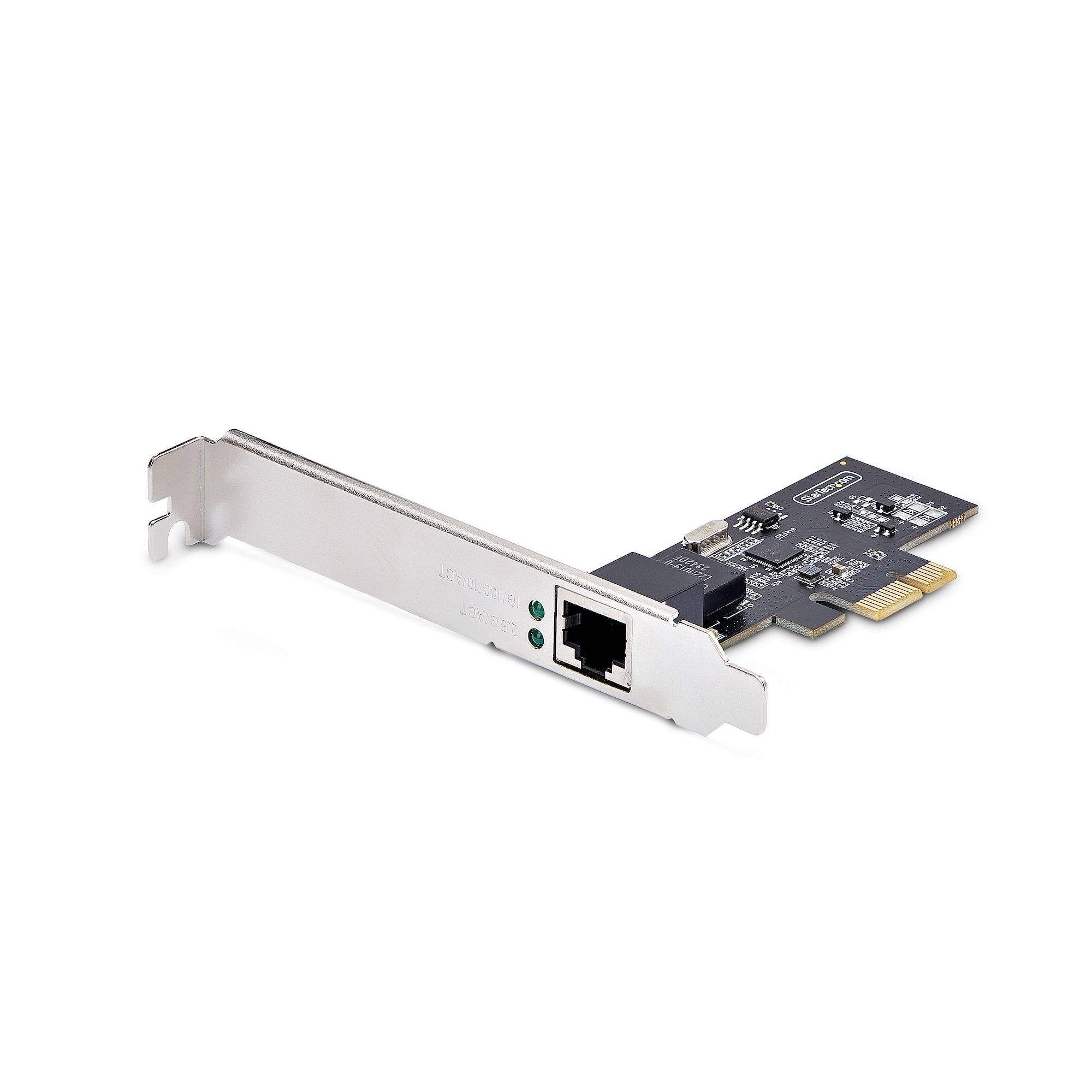 StarTech.com 2.5Gbps NBASE-T PCIe Netwerk Kaart, Intel&reg; I225-V, Single-Port Computer Netwerk Kaart, Ethernet MultiGigabit NIC, PCI Express Server LAN Kaart