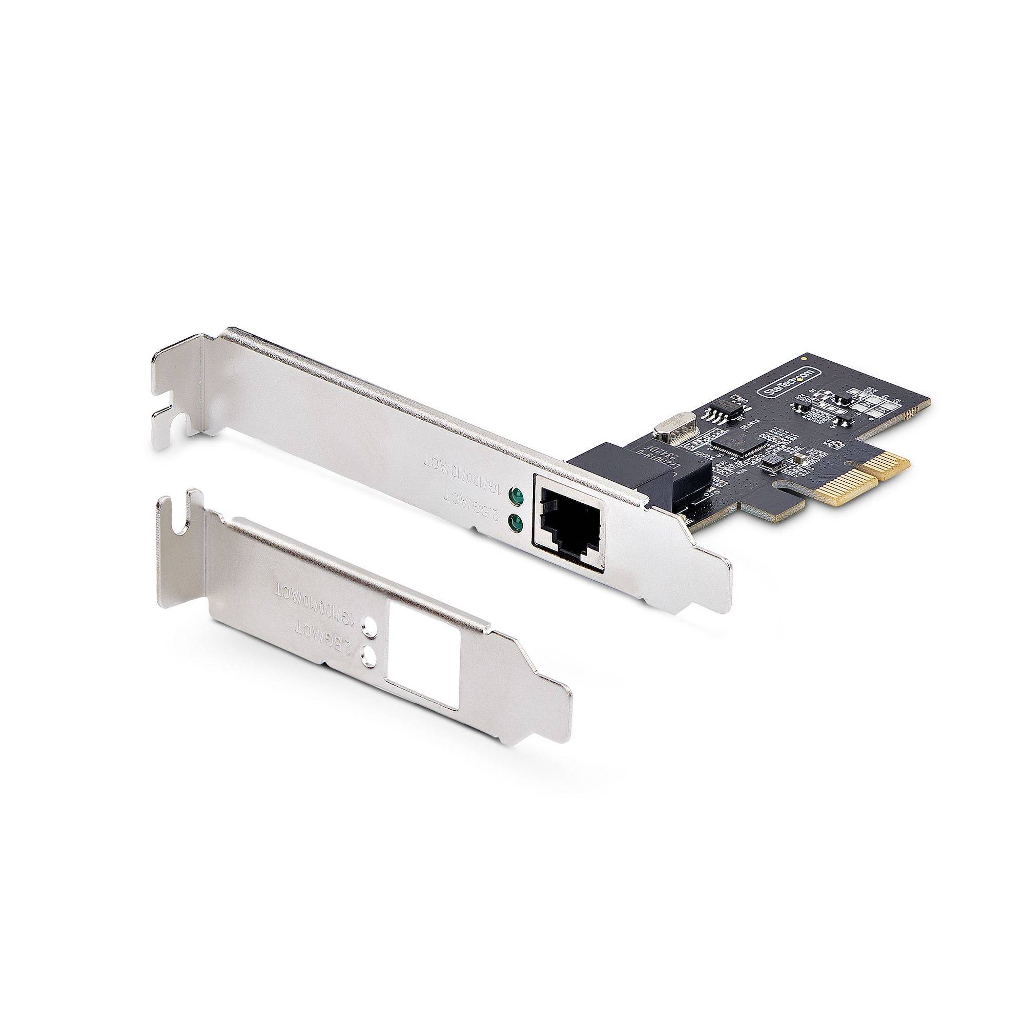 StarTech.com 2.5Gbps NBASE-T PCIe Netwerk Kaart, Intel&reg; I225-V, Single-Port Computer Netwerk Kaart, Ethernet MultiGigabit NIC, PCI Express Server LAN Kaart