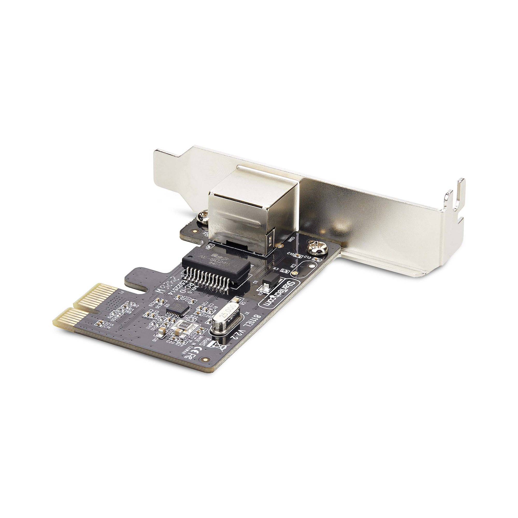 StarTech.com 1-Port Gigabit PCIe Ethernet Adapter Kaart, Low-Profile Netwerkkaart, 10/100/1000Mbps PCI Express NIC, Realtek RTL8111H, Windows en Linux, TAA