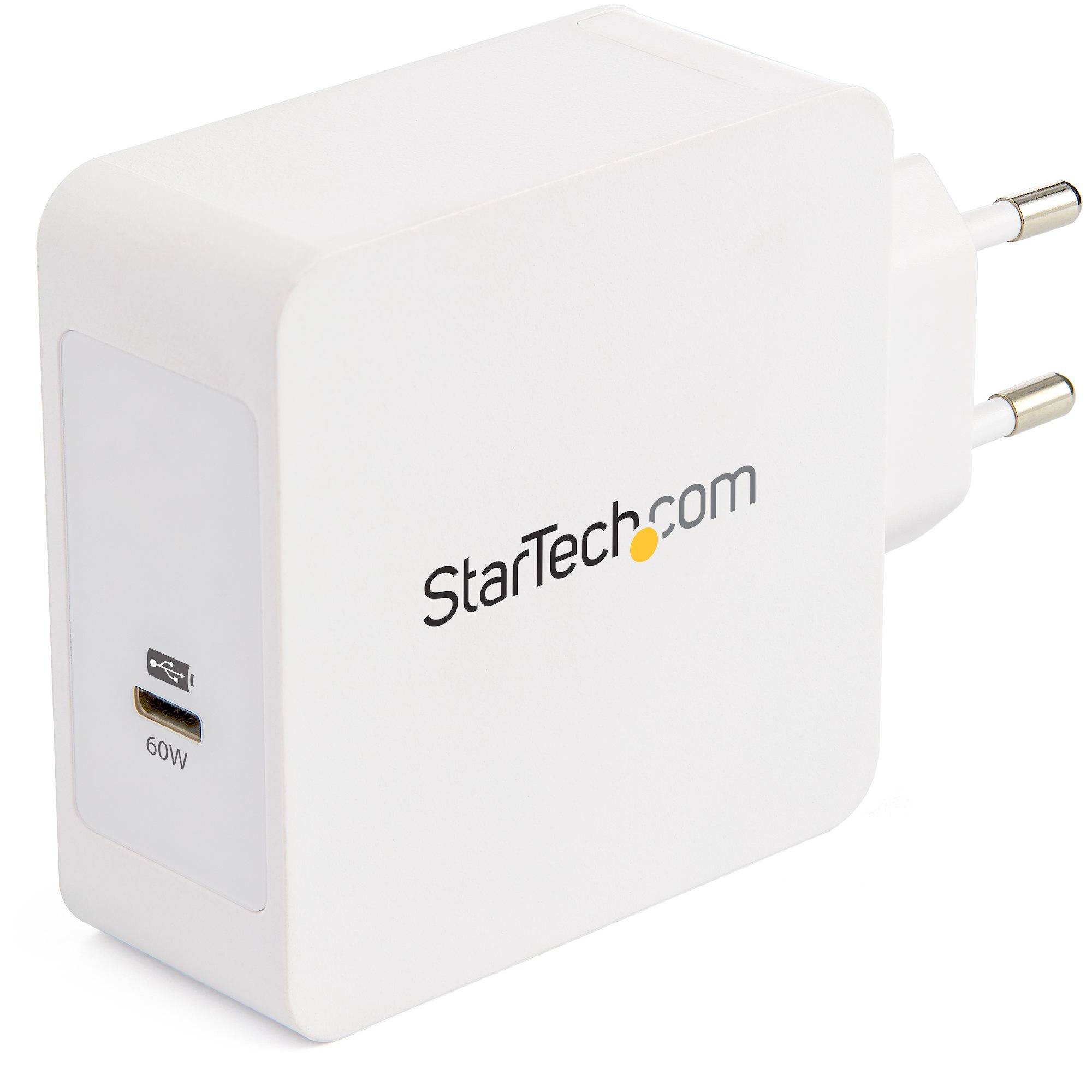 StarTech.com USB C Oplader- USB C Laptop Lader / Snellader - 60W PD - 2m Kabel - Universele Compacte Type C Power Adapter - Dell XPS/Lenovo X1 Carbon/HP EliteBook/MacBook - USB IF/CE Gecertificeerd