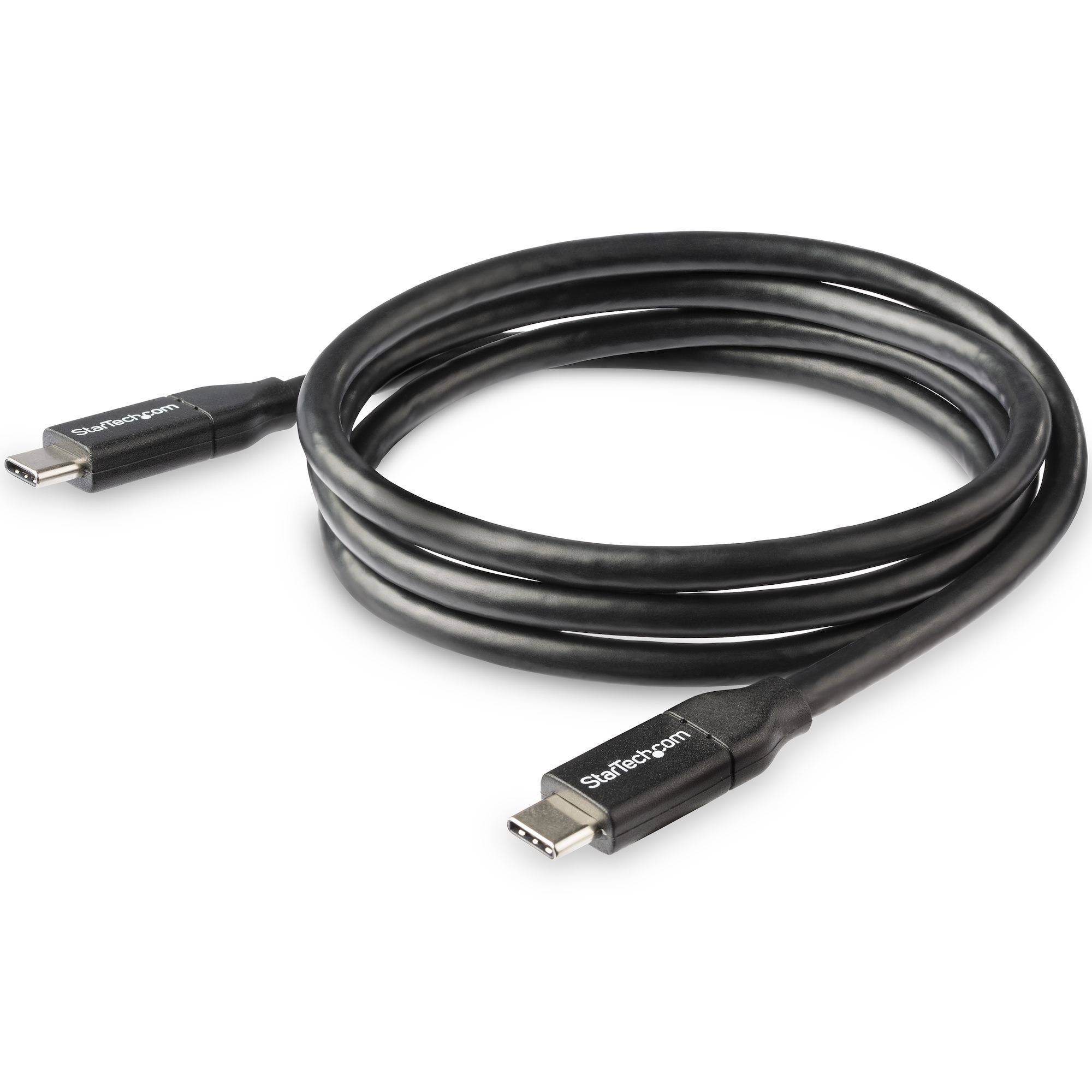 StarTech.com USB-C naar USB-C kabel met 5A/100 W Power Delivery - M/M - 1 m - USB 2.0 - USB-IF certificatie