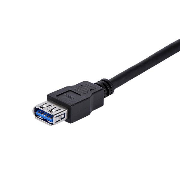 StarTech.com 1m SuperSpeed USB 3.0 Verlengkabel A naar A Zwart M/F