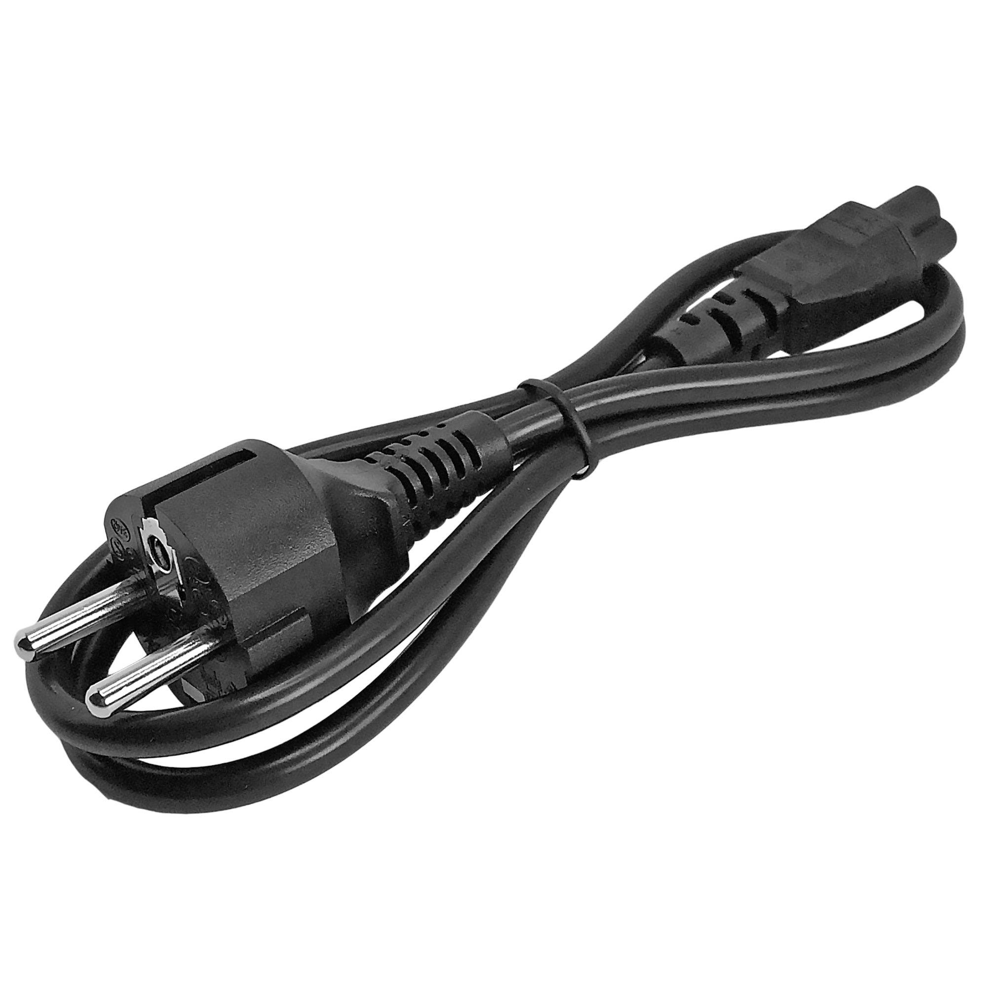 StarTech.com 1m Laptop Stroomkabel, EU Schuko naar C5, 2.5A 250V, 18AWG, Notebook / Laptop AC Vervangkabel, Power Brick Kabel, Laptop Lader Kabel, Clover Leaf/Mickey Mouse Electriciteitssnoer