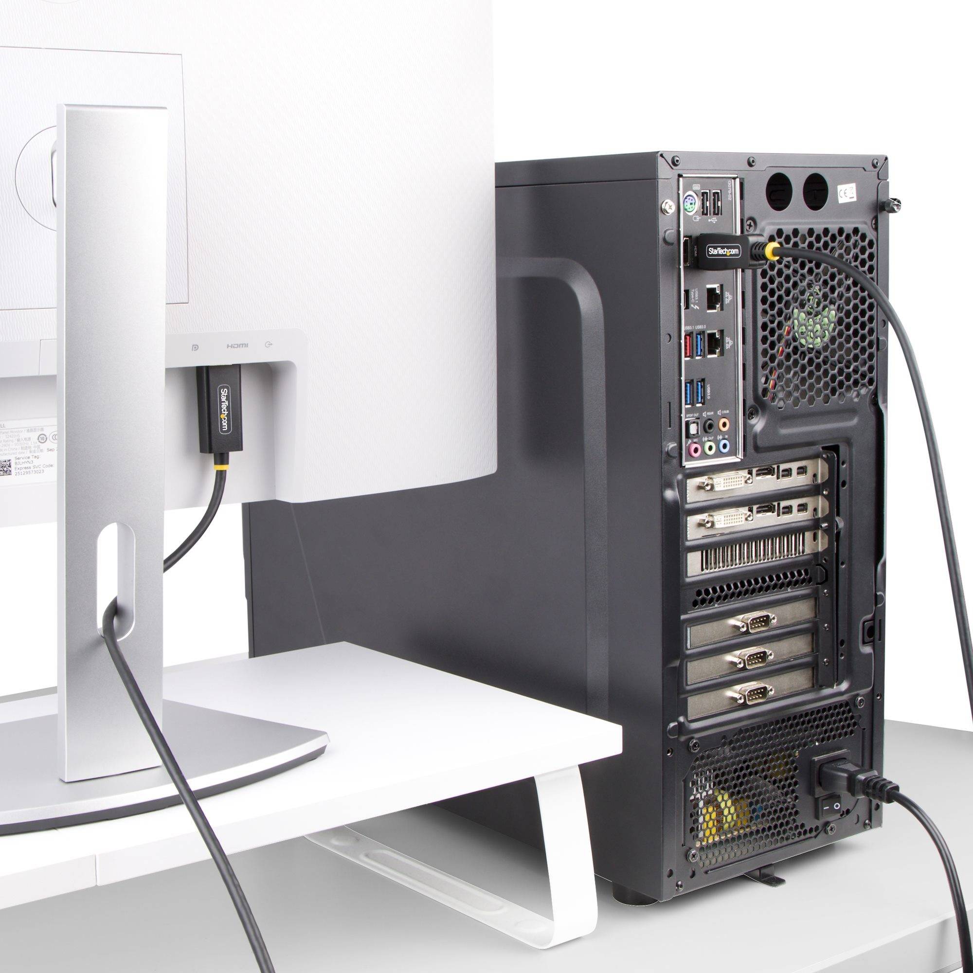 StarTech.com 1M-DP-HDMI-4K60-GR video kabel adapter DisplayPort HDMI Type A (Standaard) Zwart