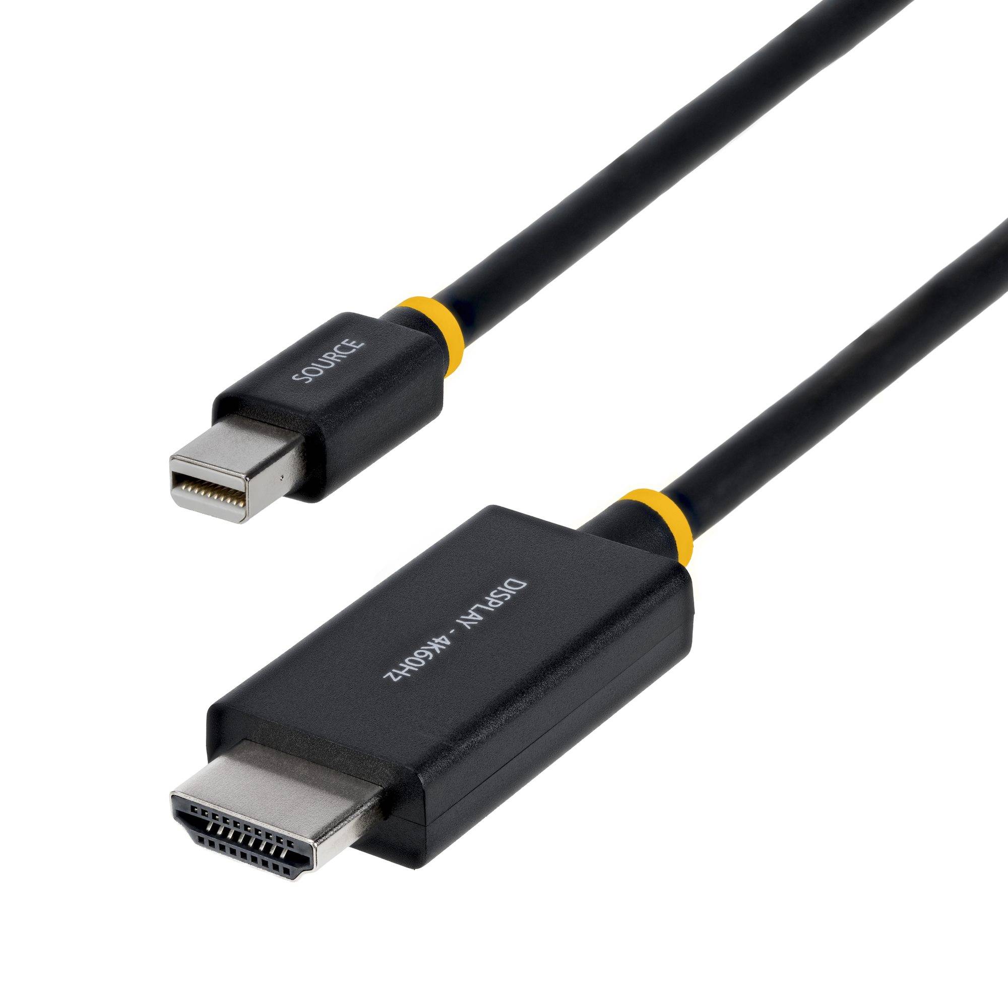 StarTech.com 1M-MDP-HDMI2-4K60 video kabel adapter Mini DisplayPort HDMI Type A (Standaard) Zwart