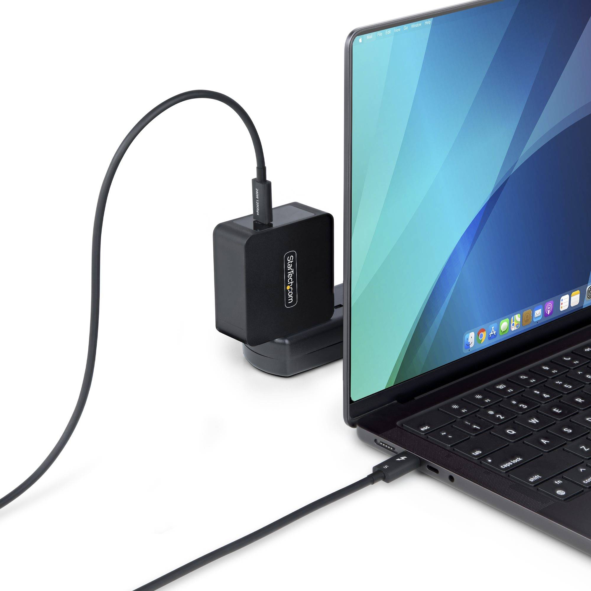 StarTech.com 1m Thunderbolt 5 Kabel, 80Gbps/Tot 120Gbps, 240W PD, 8K 60Hz, Gecertificeerde Thunderbolt Kabel, Compatibel met Thunderbolt 4/USB4/USB-C, Wit