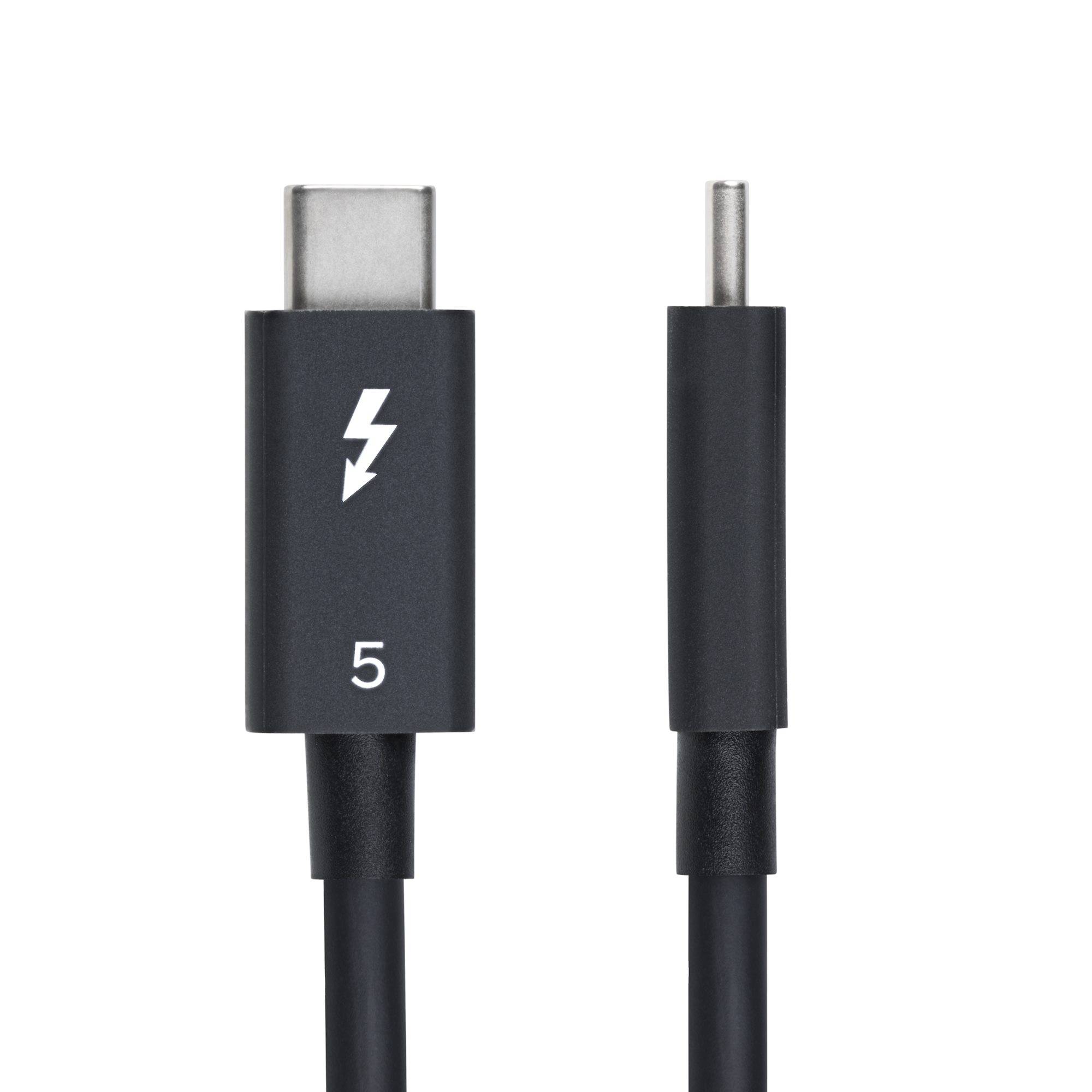 StarTech.com 1m Thunderbolt 5 Kabel, 80Gbps/Tot 120Gbps, 240W PD EPR, 8K 60Hz, Thunderbolt-Gecertificeerde Kabel, Compatibel met Thunderbolt 4/USB4/USB-C