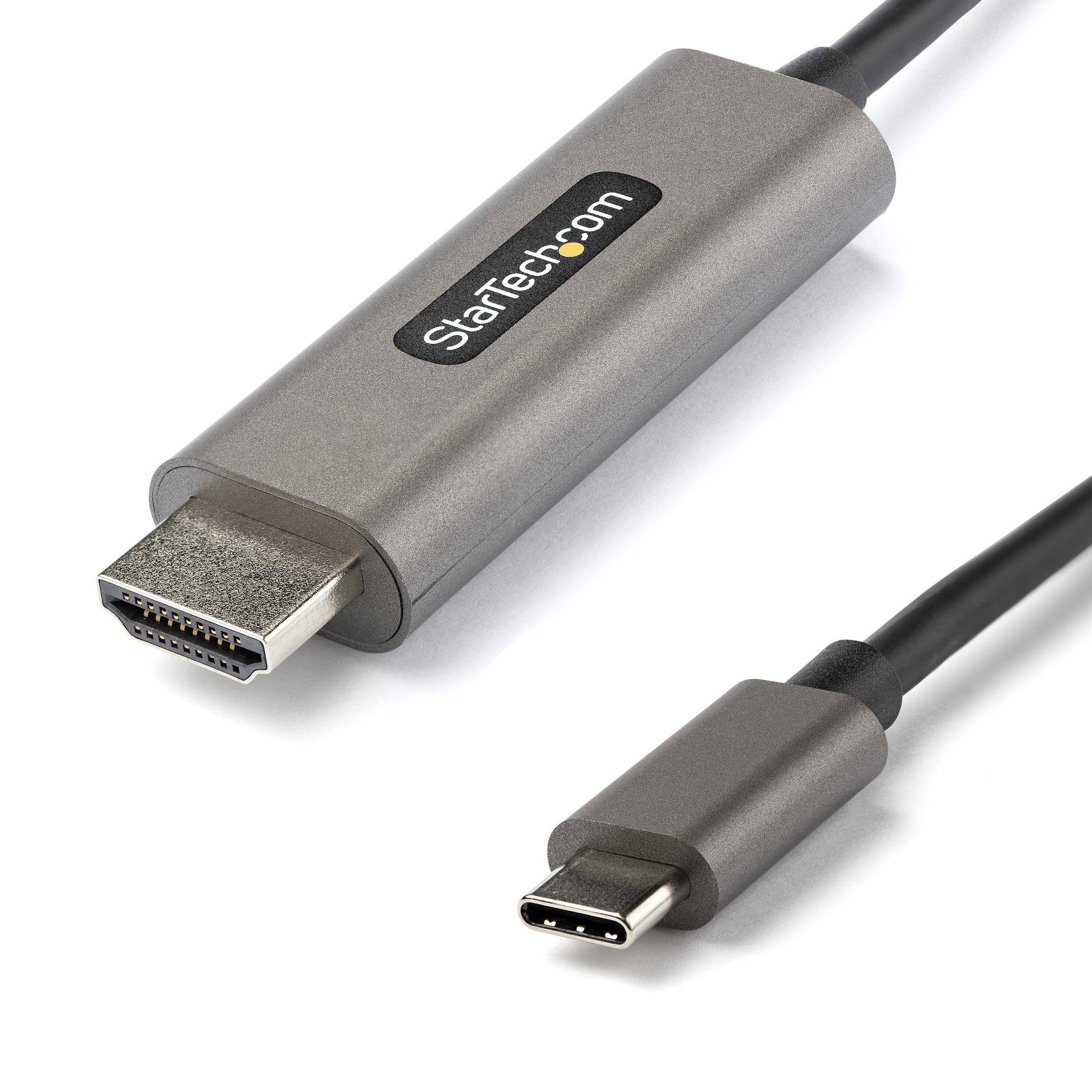 StarTech.com 1m USB-C naar HDMI Kabel - 4K 60Hz met HDR10 - Ultra HD USB Type-C naar 4K HDMI 2.0b Video Adapter Kabel - USB-C naar HDMI HDR Monitor/Scherm Converter - DP 1.4 Alt Mode HBR3