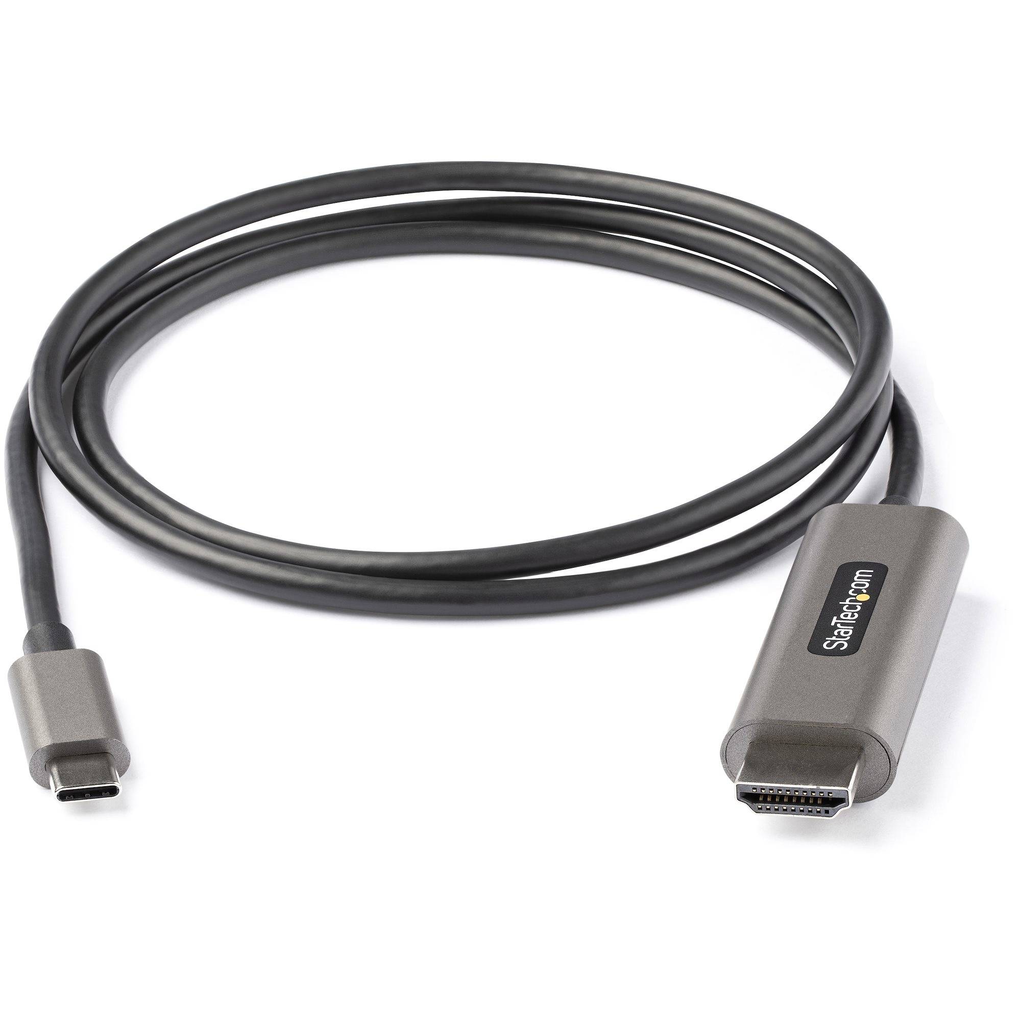 StarTech.com 1m USB-C naar HDMI Kabel - 4K 60Hz met HDR10 - Ultra HD USB Type-C naar 4K HDMI 2.0b Video Adapter Kabel - USB-C naar HDMI HDR Monitor/Scherm Converter - DP 1.4 Alt Mode HBR3