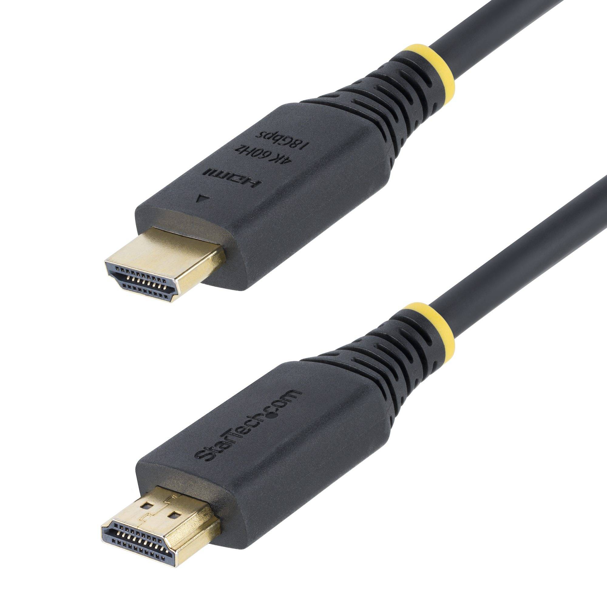 StarTech.com 2,4m Premium Gecertificeerde High Speed HDMI Kabel, 4K 60Hz/1440p 144Hz, HDR10/HDCP 2.2/ARC, 18Gbps, UHD HDMI 2.0 Kabel voor TV/Monitor/Display, TPE Mantel