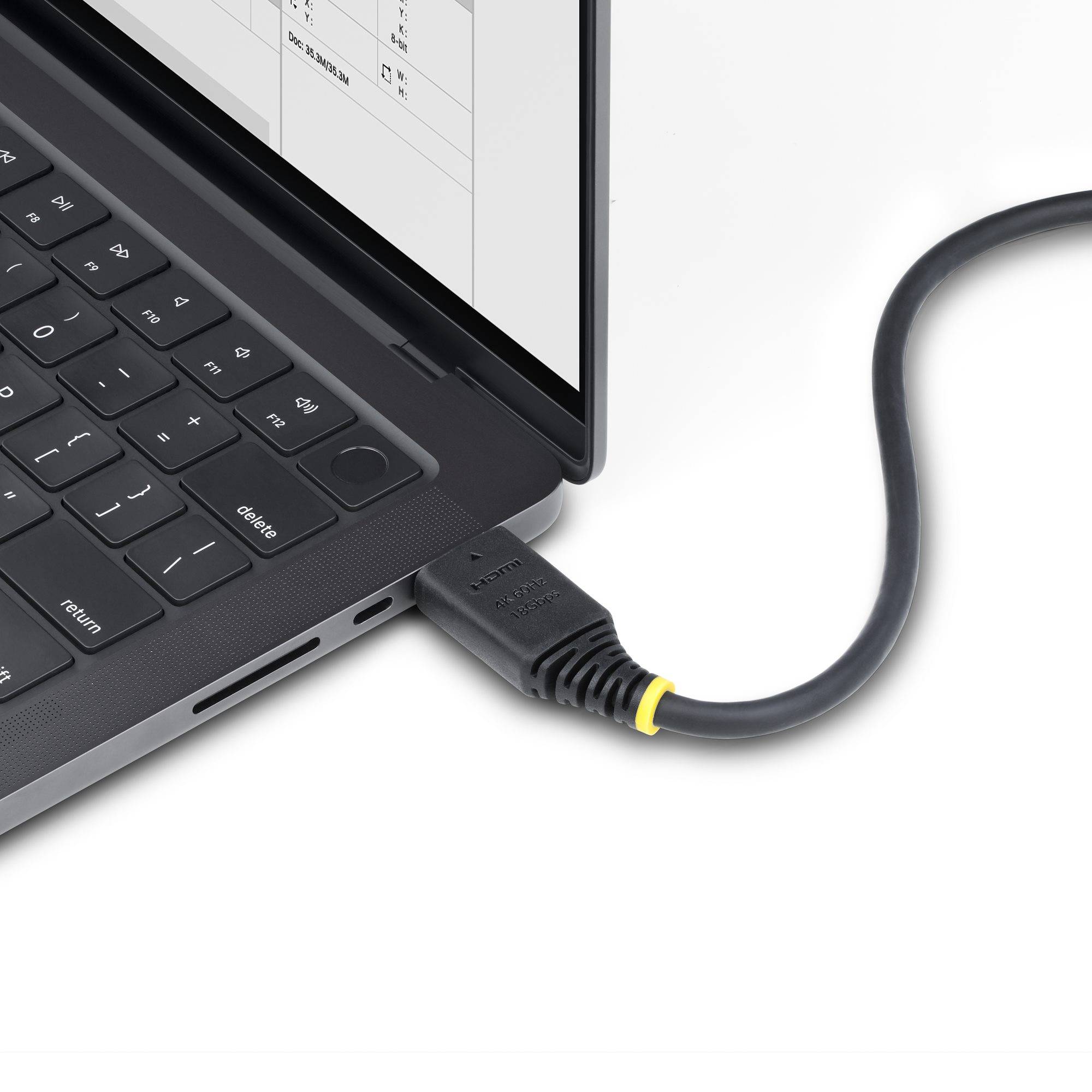 StarTech.com 2,4m Premium Gecertificeerde High Speed HDMI Kabel, 4K 60Hz/1440p 144Hz, HDR10/HDCP 2.2/ARC, 18Gbps, UHD HDMI 2.0 Kabel voor TV/Monitor/Display, TPE Mantel