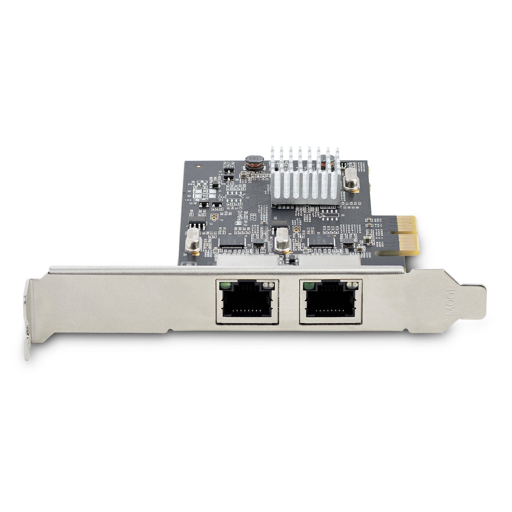 StarTech.com 2-Port 2.5Gbps NBASE-T PCIe Netwerkkaart, Intel I225-V, Dual-Port Computer Ethernet Adapter, Multi-Gigabit NIC, PCI Express Server LAN Kaart, Desktop Ethernet Interface