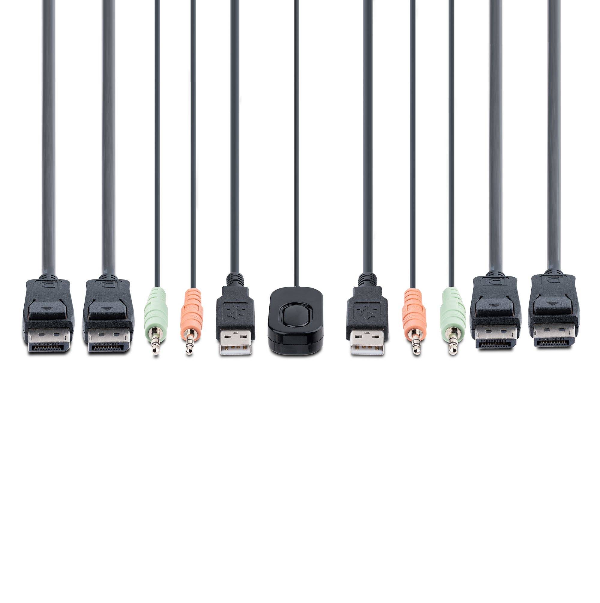 StarTech.com C2-DD46-UA2-CBL-KVM KVM-switch Zwart