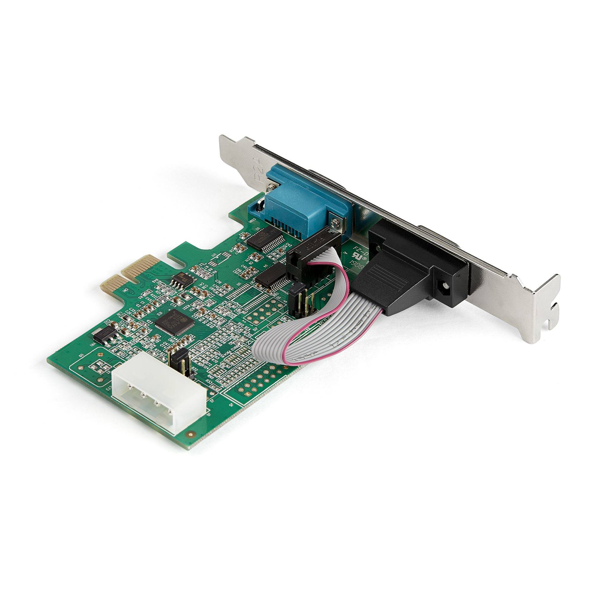 StarTech.com 2-port PCI Express RS232 Serial Adapter Kaart, PCIe RS232 Seriële Host Controller Kaart, PCIe naar Dual Serial DB9 Kaart, 16950 UART, Uitbreidingskaart, Windows & Linux