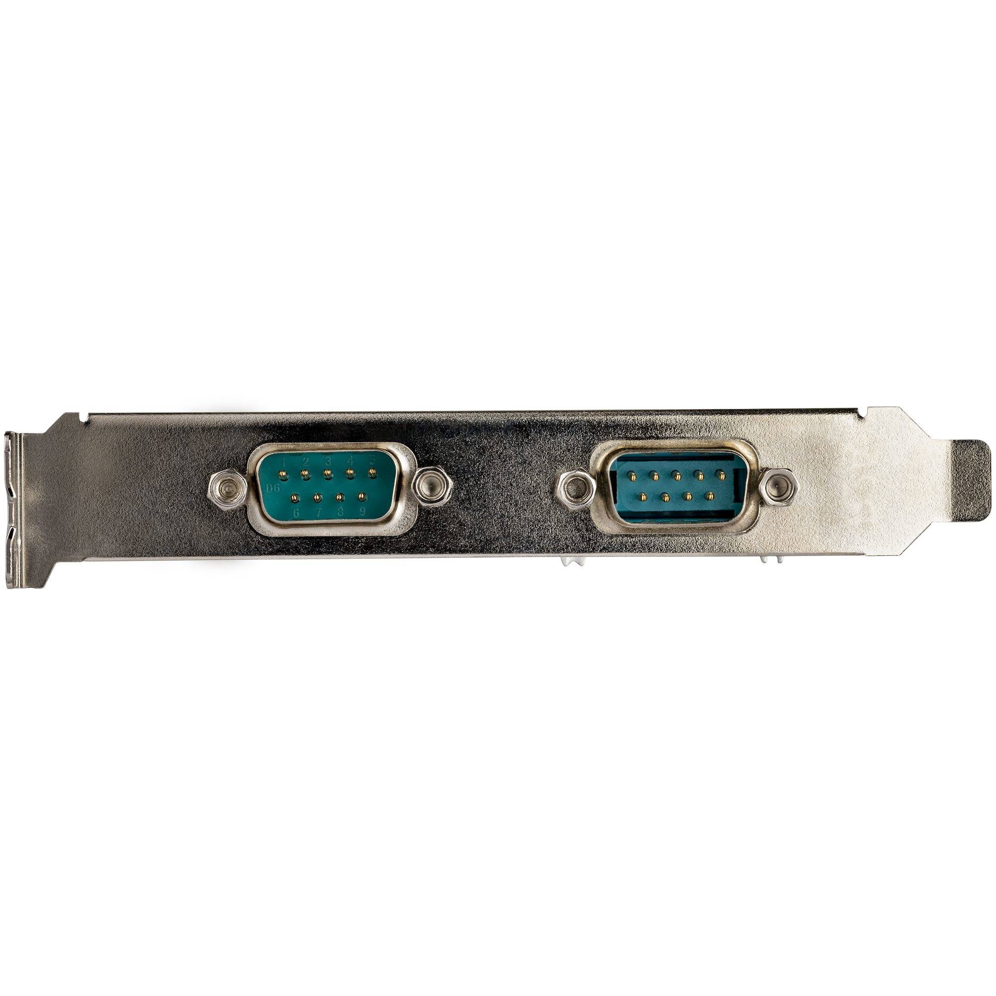 StarTech.com 2-port PCI Express RS232 Serial Adapter Kaart, PCIe RS232 Seriële Host Controller Kaart, PCIe naar Dual Serial DB9 Kaart, 16950 UART, Uitbreidingskaart, Windows & Linux