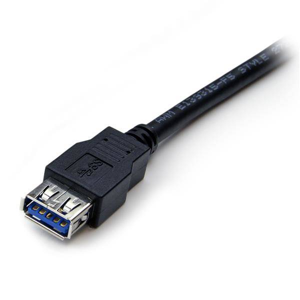 StarTech.com 2 m zwarte SuperSpeed USB 3.0 verlengkabel A naar A M/F