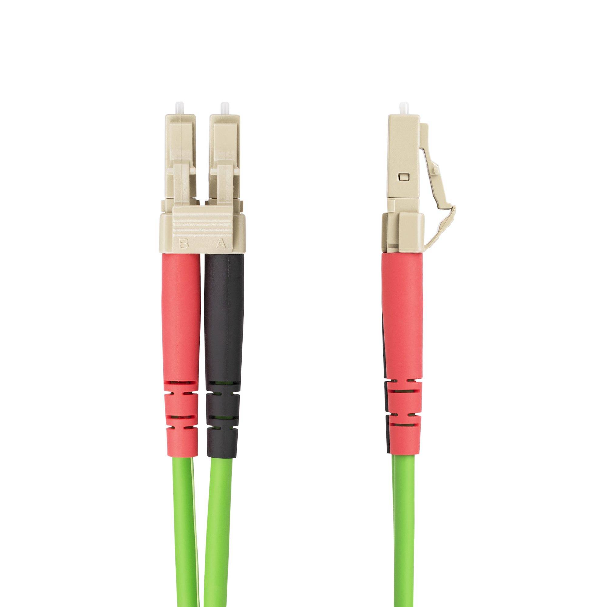 StarTech.com 2m LC naar LC (UPC) OM5 Multimode Glasvezelkabel, 50/125µm Duplex LOMMF/VCSEL Zipcord Fiber, 40G/100G Netwerken, Buigbestendig, Low Insertion Loss, LSZH Fiber Patchkabel