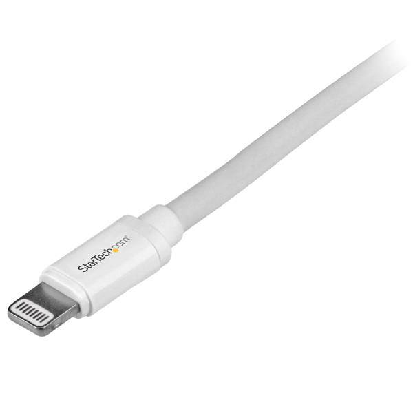 StarTech.com 2 m lange witte Apple 8-polige Lightning-connector-naar-USB-kabel voor iPhone / iPod / iPad