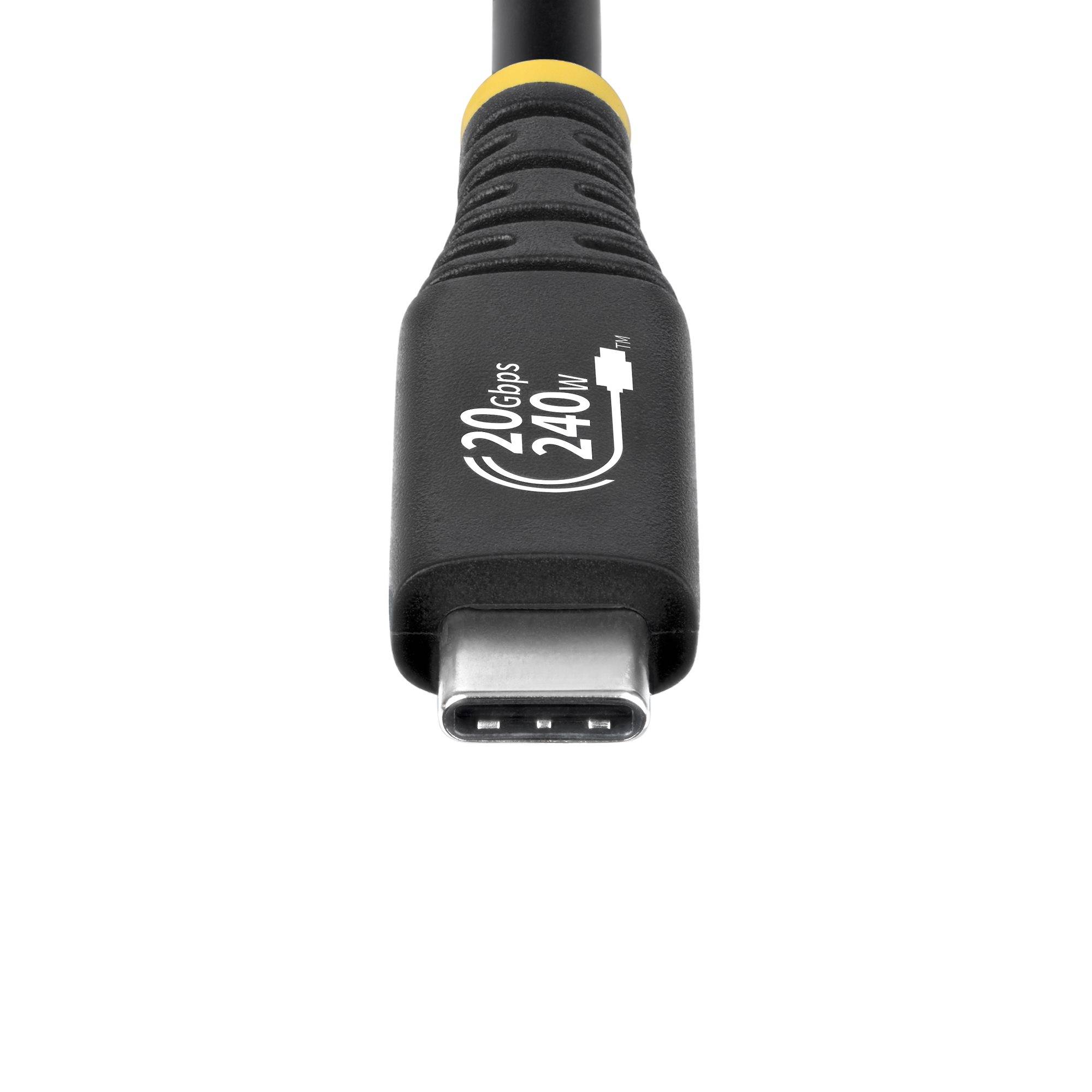 StarTech.com 2m USB4 Kabel, 20Gbps, USB-IF Gecertificeerde USB-C Kabel, 240W PD EPR, 4K 120Hz DP 1.4, TPE Mantel, USB Type-C Kabel