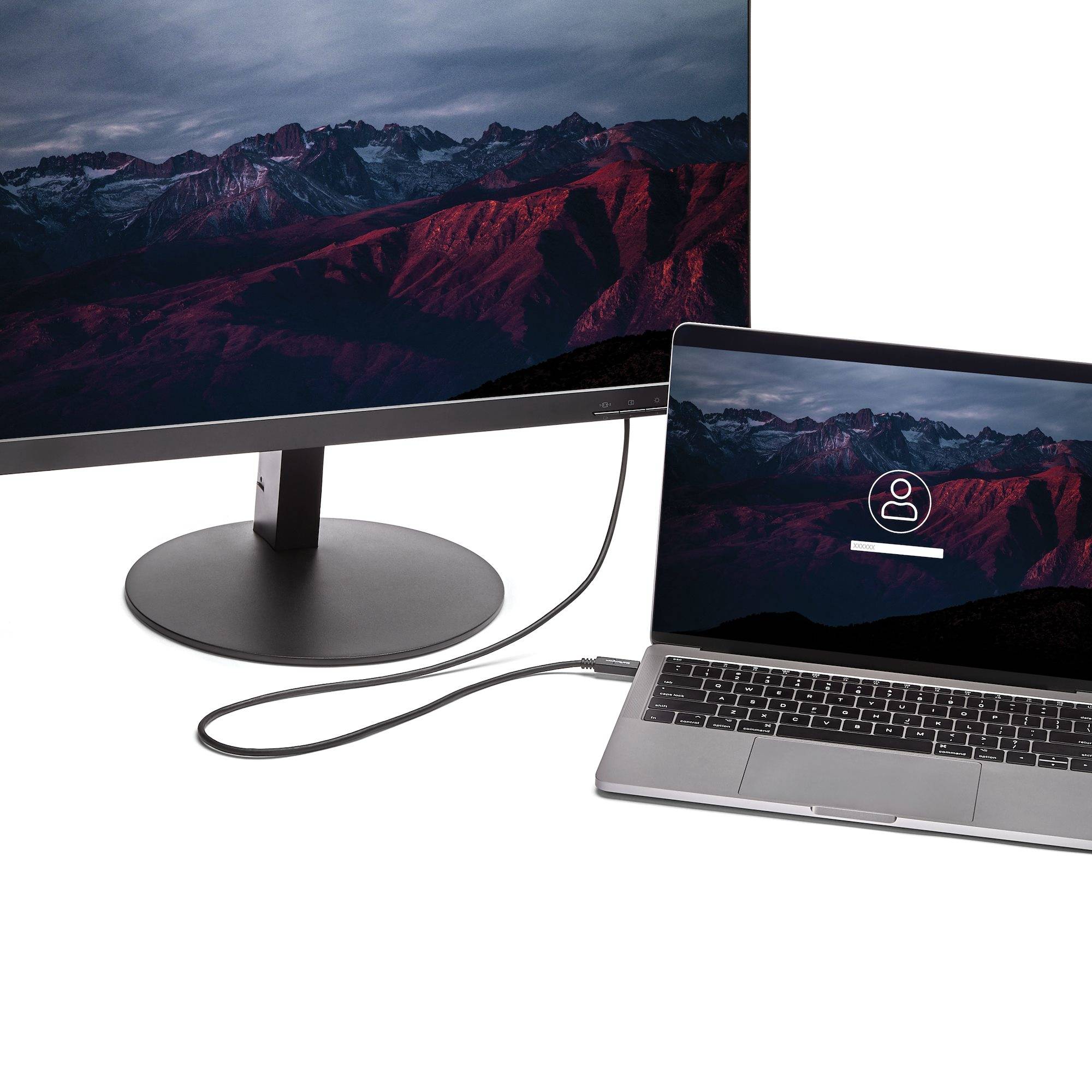 StarTech.com USB-C naar DVI adapter kabel 2 m 1920x1200 zwart