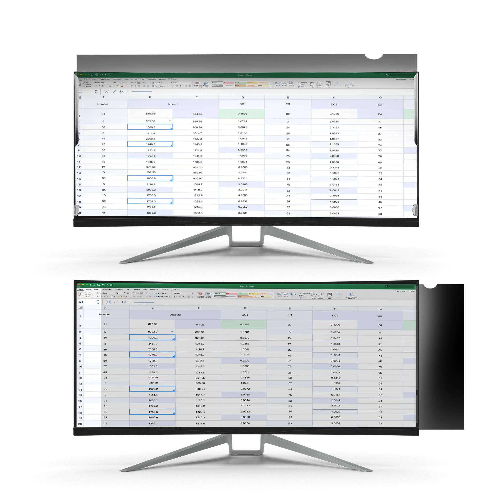 StarTech.com PRIVSCNMON34W schermfilter 86,4 cm (34") Monitor Randloze privacyfilter voor schermen