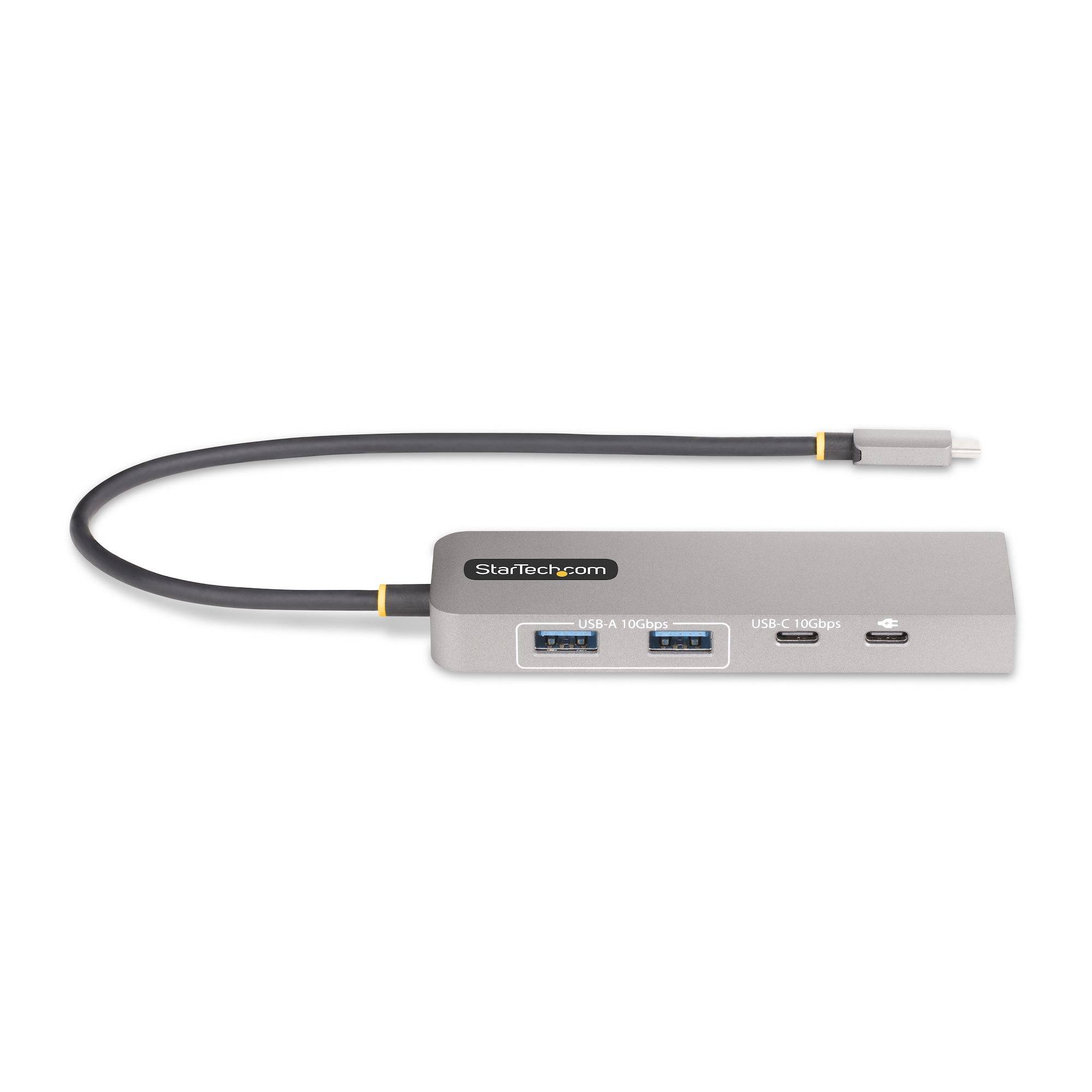 StarTech.com 3-Port USB-C Hub met 2.5 Gbps Ethernet en 100W Power Delivery Pass-Through Poort, USB 3.2 10Gbps, 2x USB-A/1x USB-C, Compacte USB Type-C Adapter Hub