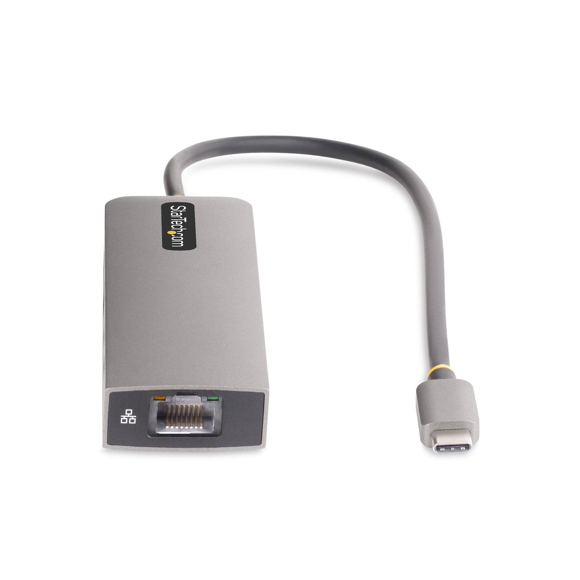 StarTech.com 3-Port USB-C Hub met 2.5 Gbps Ethernet en 100W Power Delivery Pass-Through Poort, USB 3.2 10Gbps, 2x USB-A/1x USB-C, Compacte USB Type-C Adapter Hub