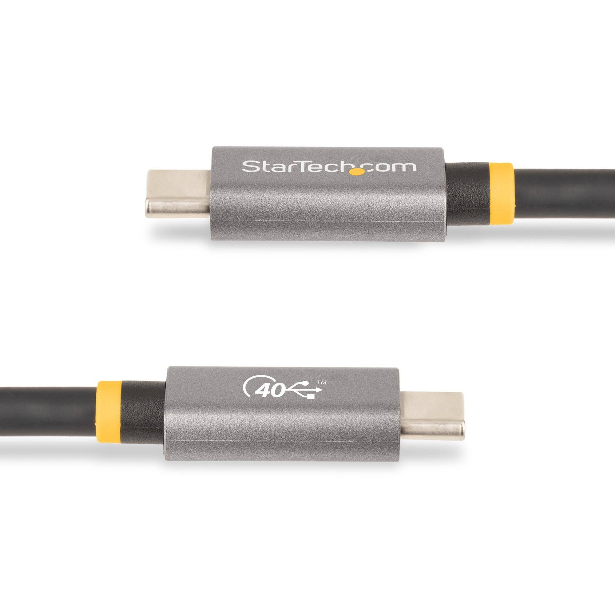 StarTech.com 1m USB4 Kabel, USB-IF Gecertificeerde USB-C Kabel, 40 Gbps, USB Type-C Data Transfer Kabel, 100W Power Delivery, 8K 60Hz, Compatibel met Thunderbolt 4/3/USB 3.2