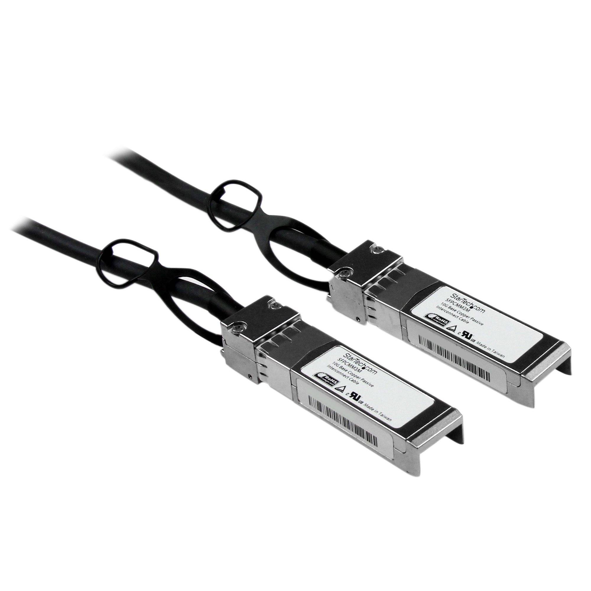 StarTech.com Cisco SFP-H10GB-CU1M compatibel SFP+ - 10GbE - DAC Twinax kabel passief - 3 m