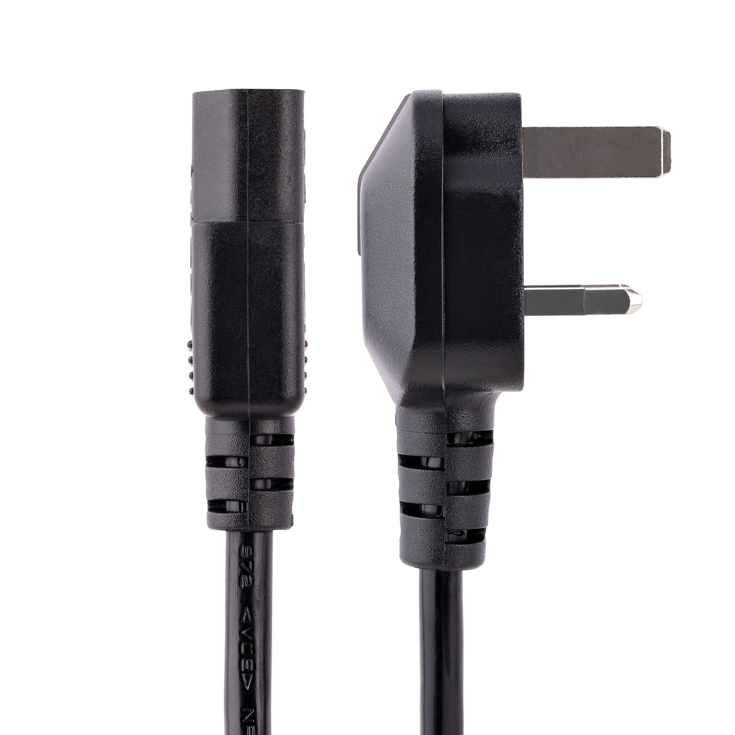 StarTech.com 3m UK Computer Stroomkabel, 18AWG, BS 1363 naar C13, 10A 250V, Zwart, AC Vervangkabel, Kettle Lead / UK Voedingskabel, PC Power Supply Kabel, TV/Monitor Electriciteitssnoer