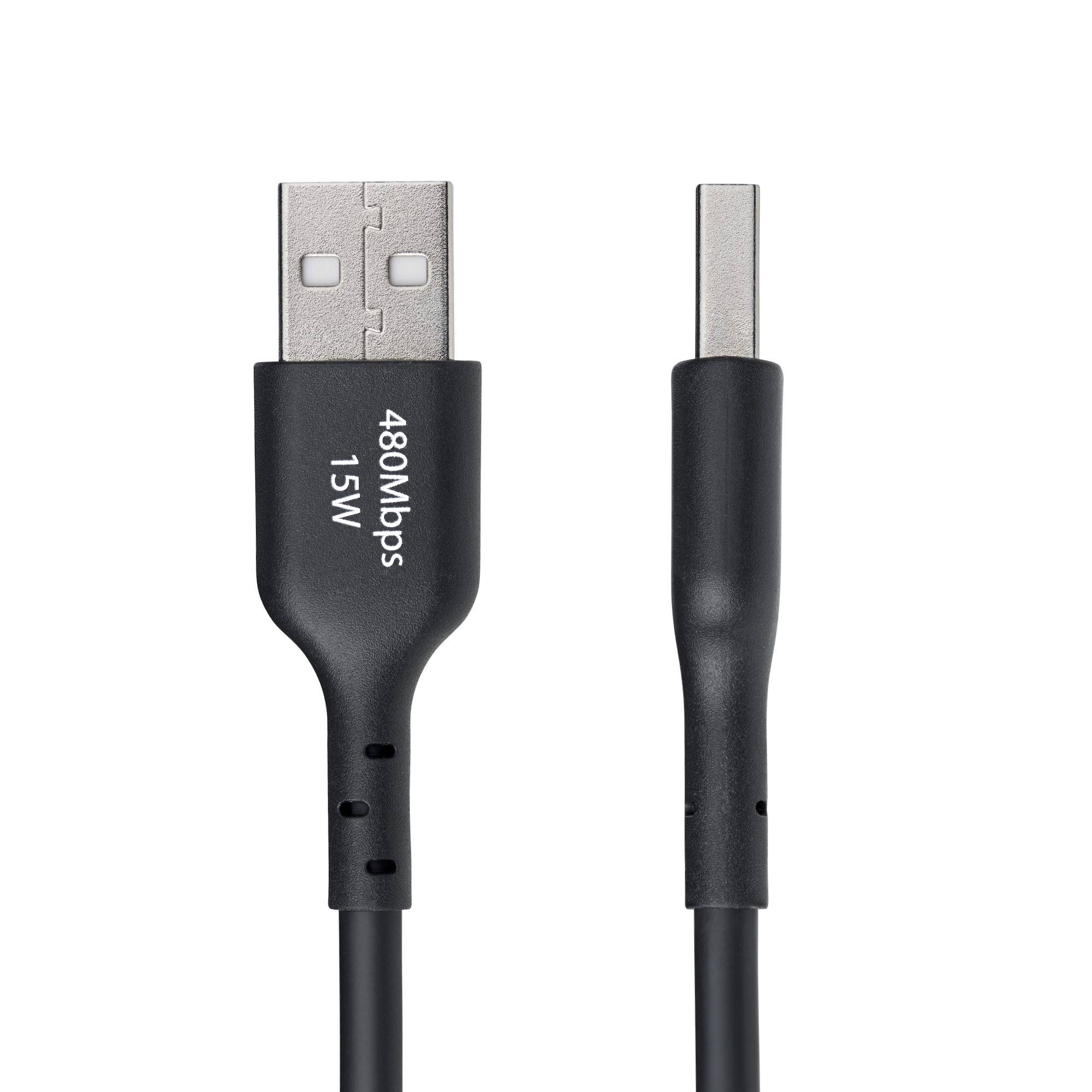 StarTech.com 3m USB-A naar USB-C Laadkabel, USB-A naar USB Type-C Oplaadkabel, Opladen & Synchroniseren, Fast Charge 3A, USB 2.0 Data Transfer Kabel, TPE Mantel, Zwart