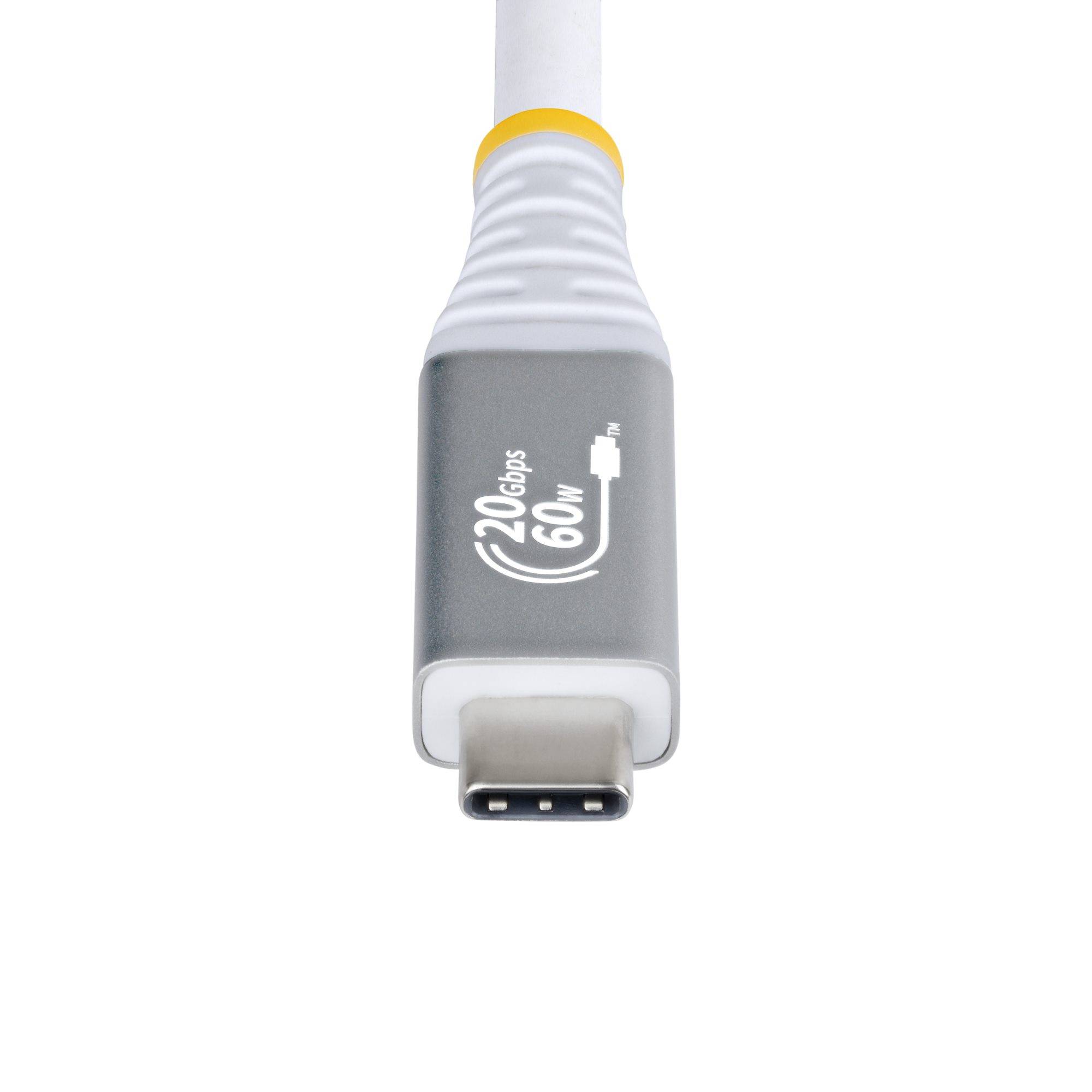 StarTech.com 3m USB4 Kabel, 20Gbps, USB-IF Gecertificeerde USB-C Kabel, 60W PD EPR, 4K 120Hz DP 1.4, TPE Mantel, USB Type-C Kabel, Wit