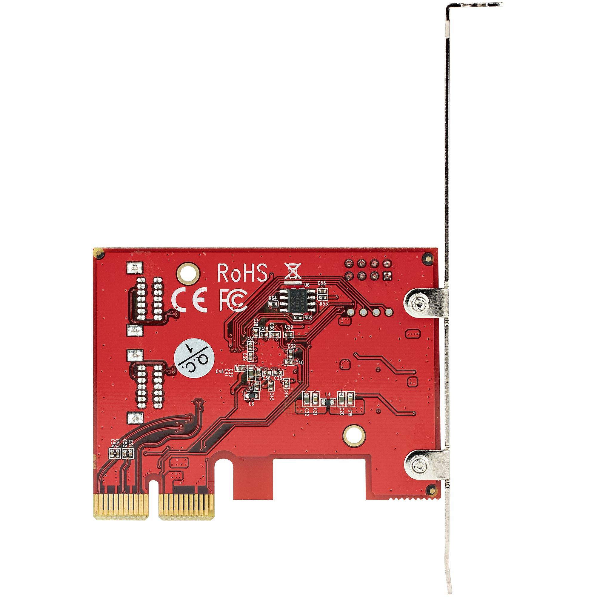 StarTech.com 4 Port SATA PCIe Kaart, PCI Express SATA Uitbreidingskaart, 6Gbps, Low/Full Profile, Stacked SATA Connectors, ASM1164 Non-Raid, PCI Express naar SATA Converter/Adapter