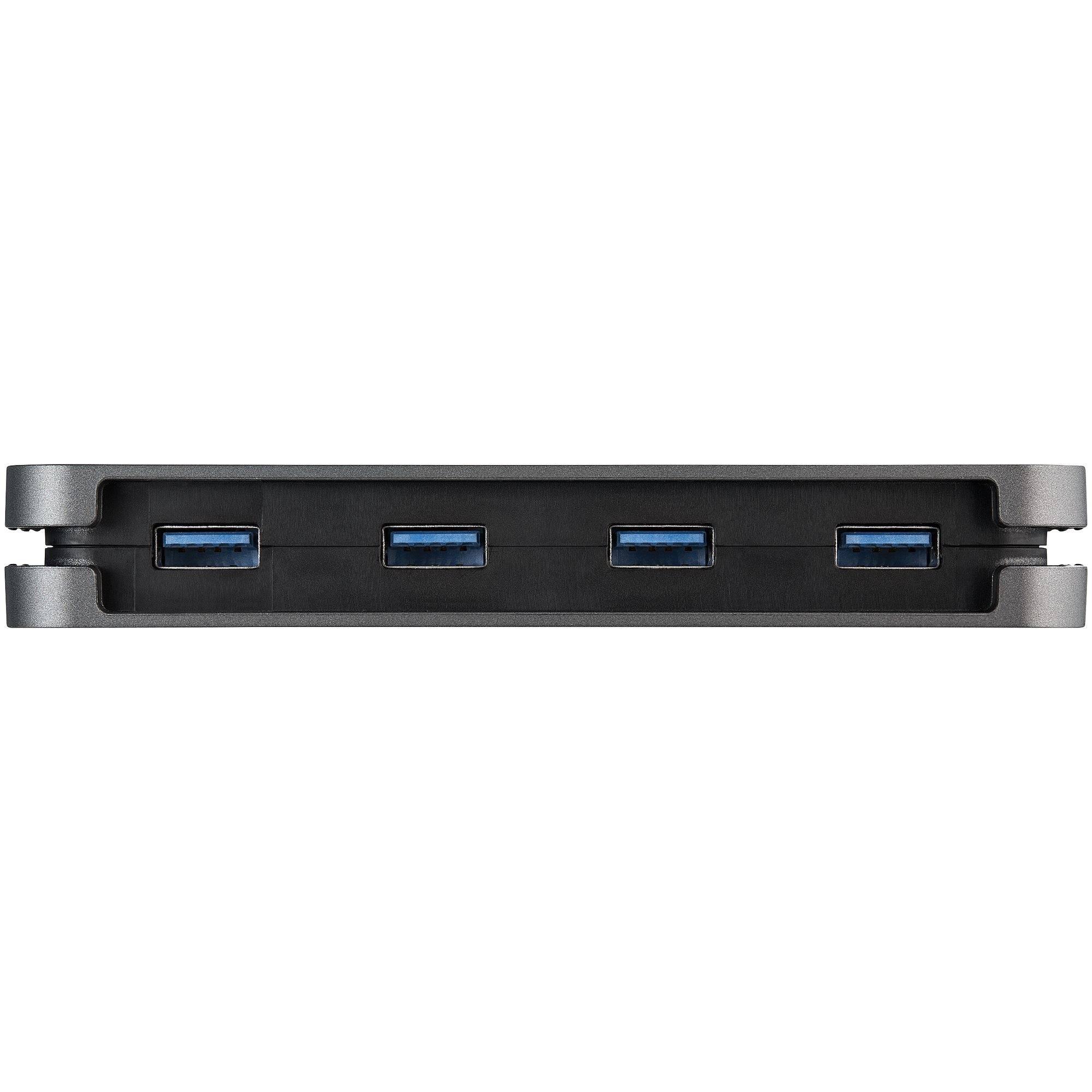 StarTech.com 4 Port USB 3.0 Hub - USB-A naar 4x USB-A - SuperSpeed 5Gbps Mini USB 3.2 Gen 1 Type-A Hub - USB Busgevoed - Laptop/Desktop USB Hub met lange 28cm kabel & Kabelmanagement