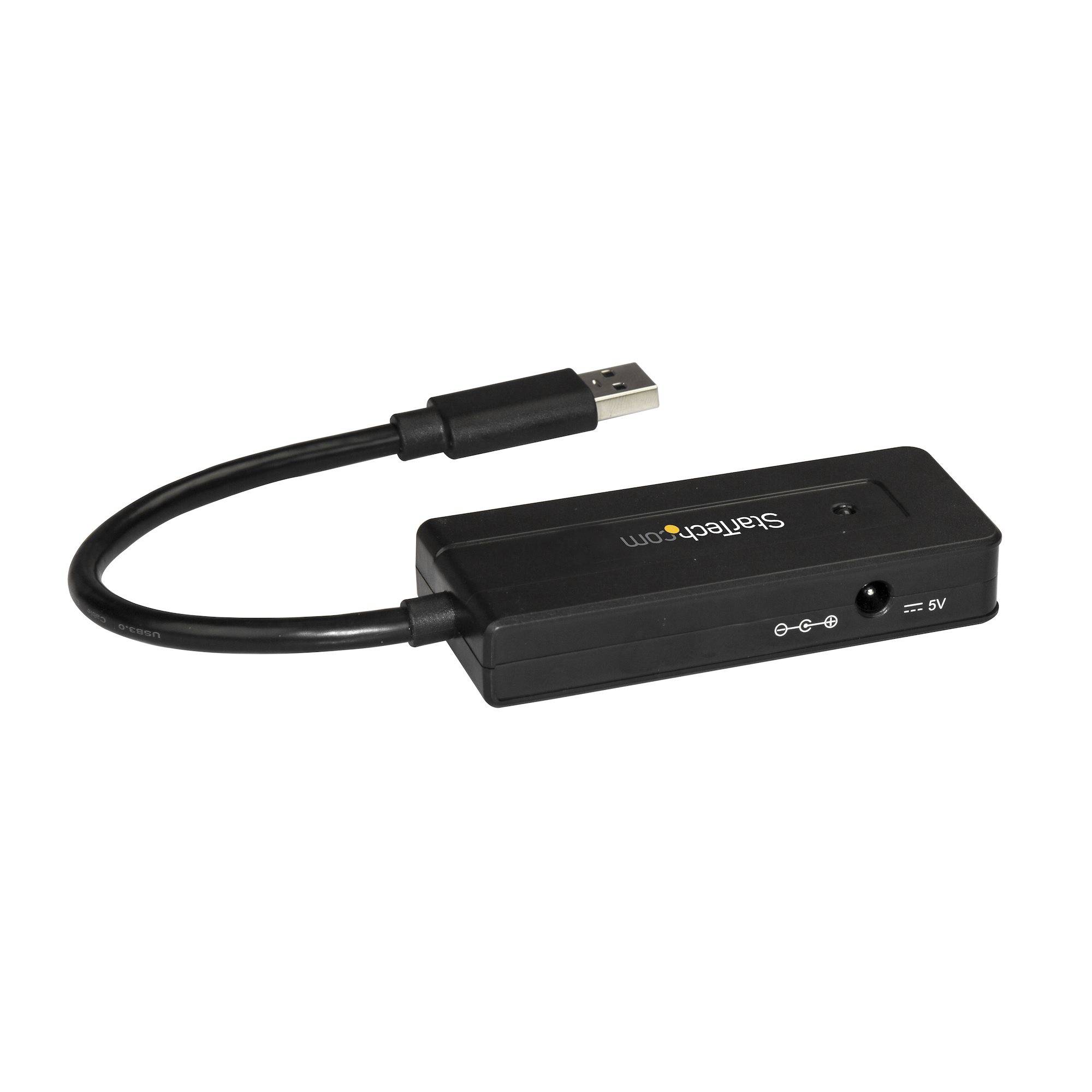 StarTech.com 4 Port USB 3.0 Hub SuperSpeed met Fast Charge, Portable USB 3.2 Gen 1 Type-A Laptop/Desktop Hub, USB Bus Power/Self Powered voor High Performance, Mini/Compact
