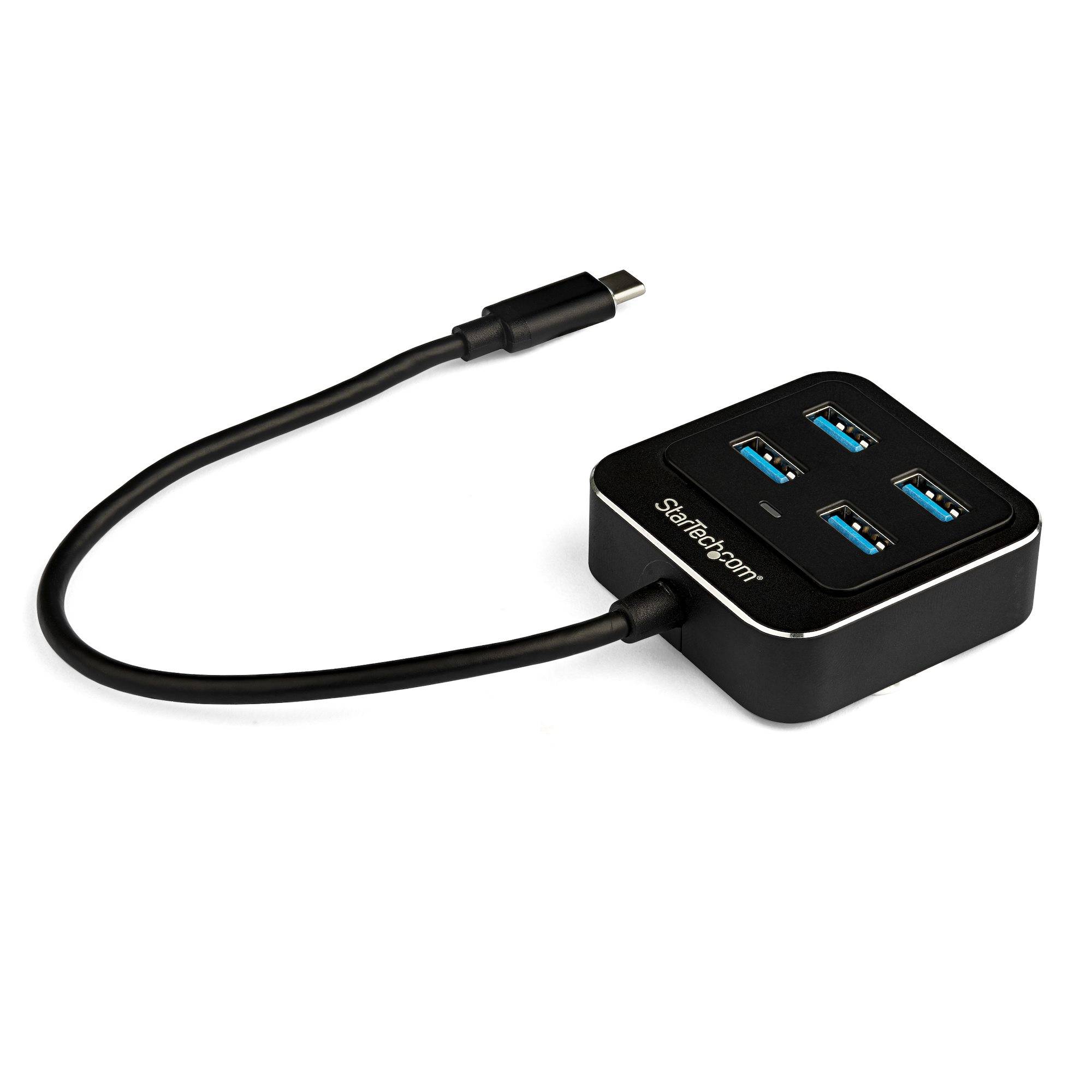 StarTech.com 4 Port USB-C hub - USB C naar 4x USB-A - SuperSpeed 10Gbps USB 3.2 Gen 2 Type-C Hub - USB Busgevoed - Mini USB-C naar USB Adapter Hub voor Laptop - Aluminum