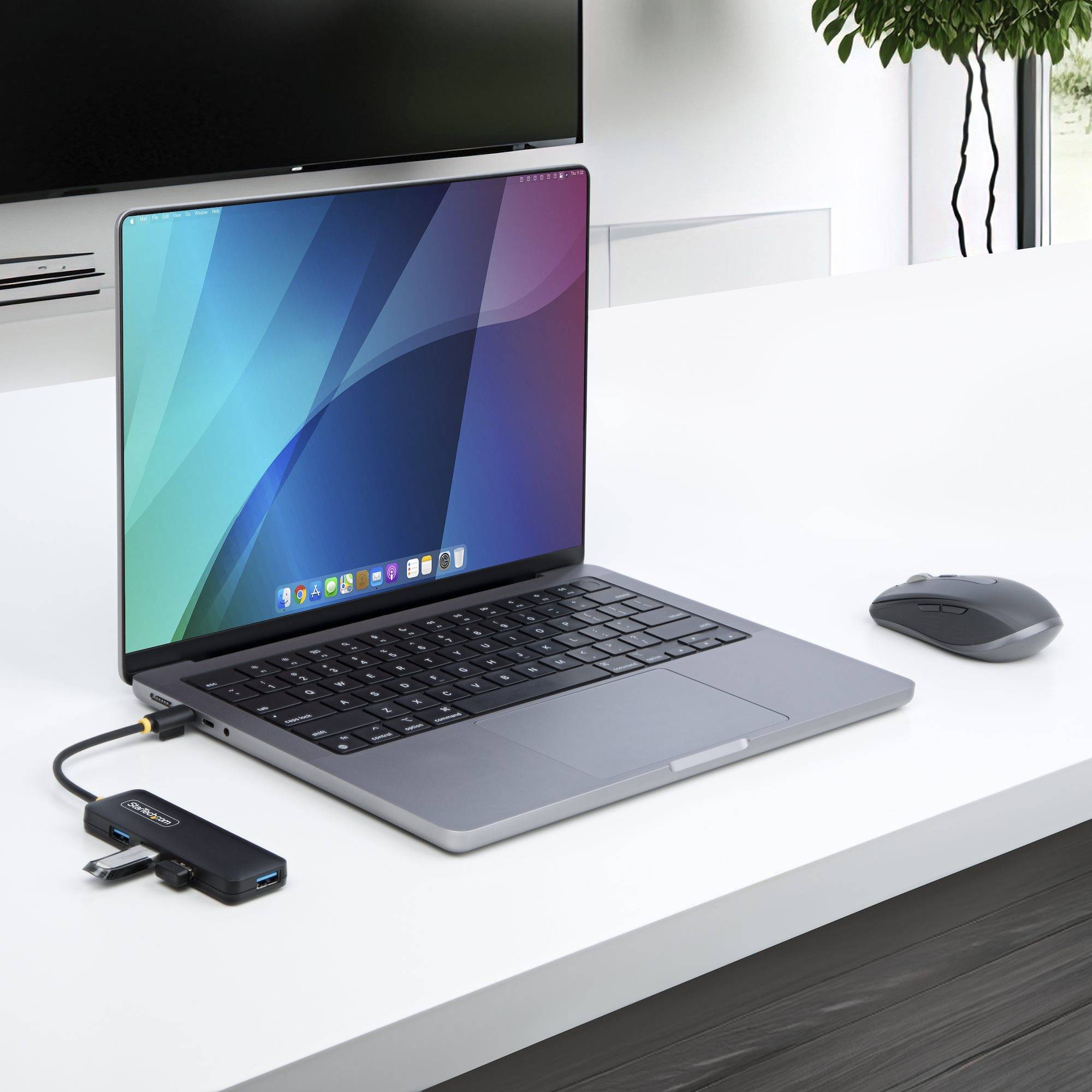 StarTech.com 4-Port USB-C Hub, 5Gbps, USB-C naar 4x USB-A, Bus Powered, Compacte Travel Mini USB Hub, Multi-Port USB 3.0 Splitter, Draagbare USB Hub, Overspanningsbeveiliging (OCP)