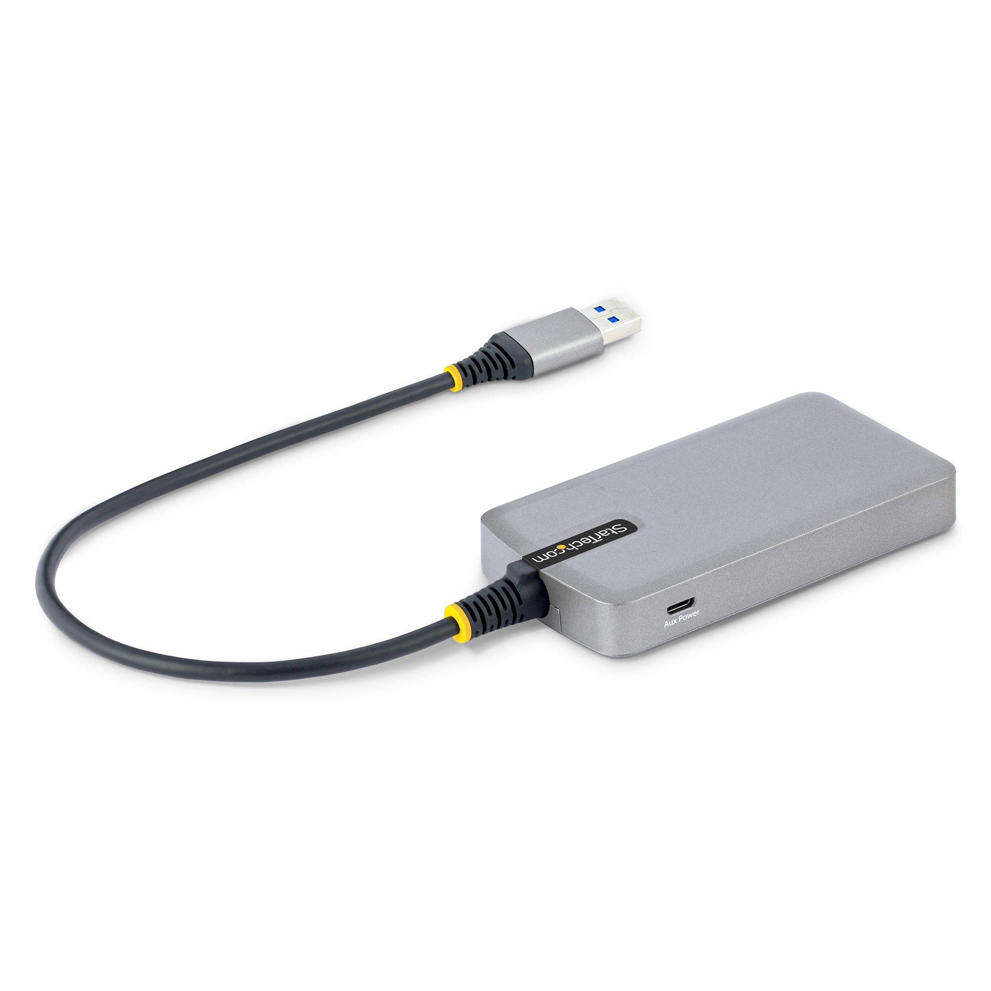 StarTech.com 4-Port USB Hub, USB 3.0 5Gbps, Bus Powered USB-A naar 4x USB-A Hub met Optionele Extra Power Input, Compacte Desktop/Laptop USB Hub, 30cm Kabel, USB 3.0 Expansion Hub