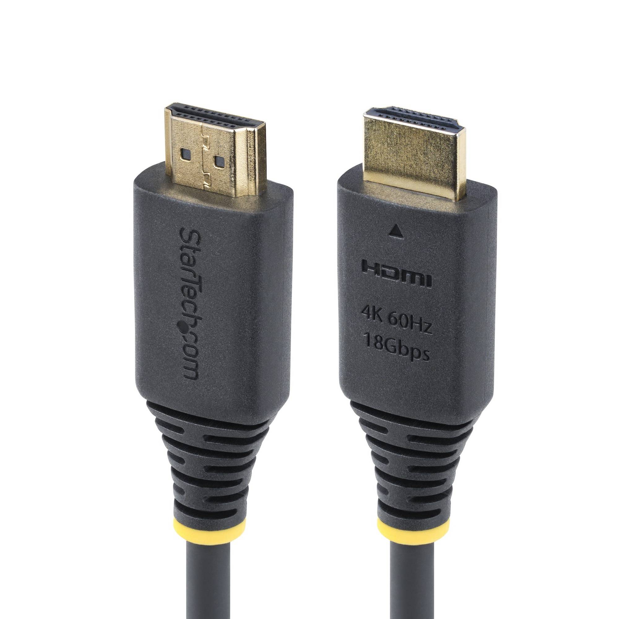 StarTech.com 4m Premium Gecertificeerde High Speed HDMI Kabel, 4K 60Hz/1440p 144Hz, HDR10/HDCP 2.2/ARC, 18Gbps, UHD HDMI 2.0 Kabel voor TV/Monitor/Display, TPE Mantel