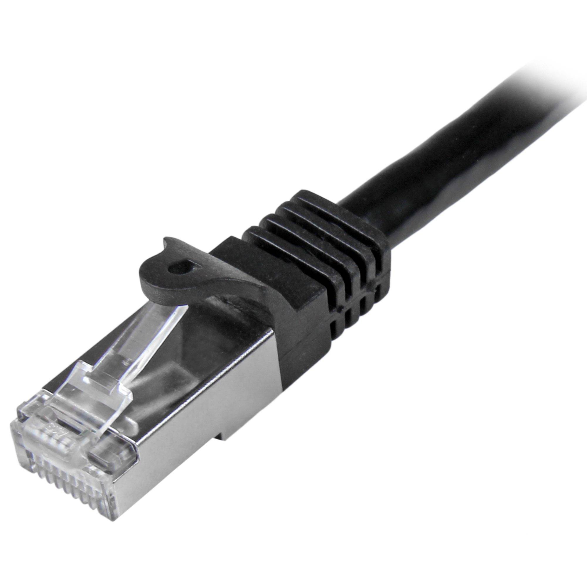 StarTech.com N6SPAT5MBK netwerkkabel Zwart 5 m Cat6 SF/UTP (S-FTP)