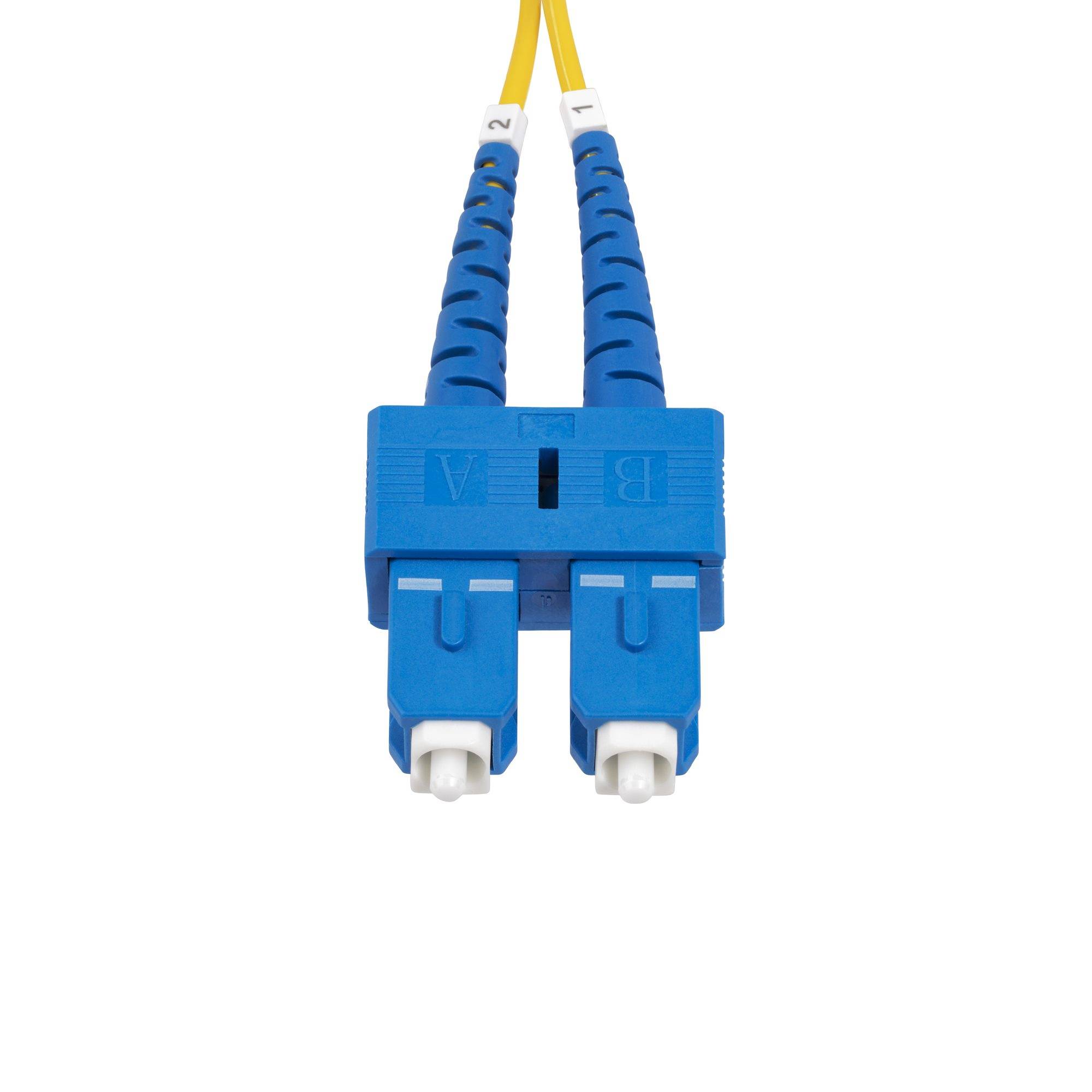 StarTech.com 5m SC naar SC (UPC) OS2 Single Mode Duplex Glasvezel Kabel, 9/125µm, Laser Optimized, 40G/100G, Flexibel Buigen, Low Insertion Loss, LSZH Fiber Patchkabel