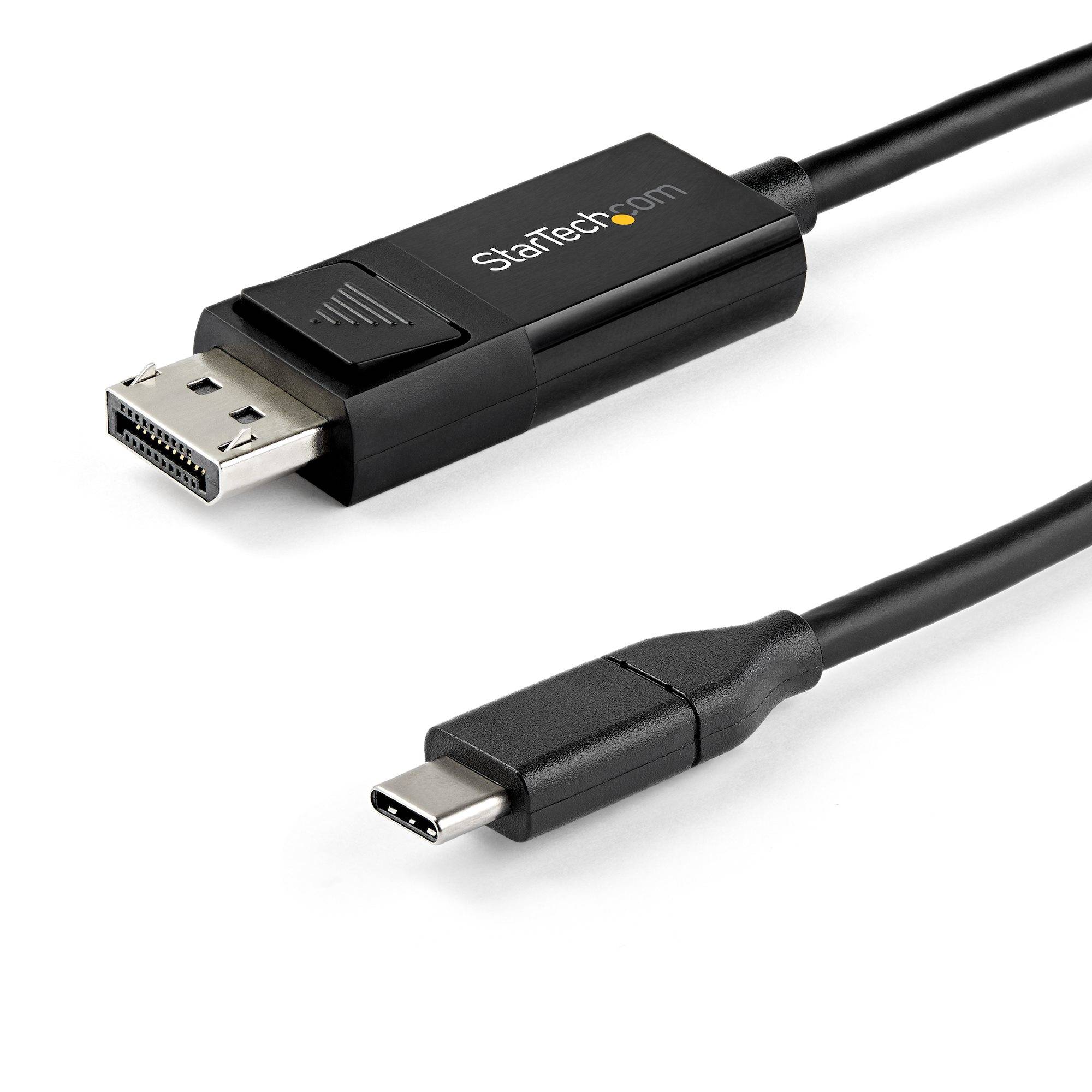 StarTech.com 2m USB-C naar DisplayPort 1.4 kabel 8K 60Hz/4K - Bidirectionele DP naar USB-C of USB-C naar DP Video Adapterkabel - HBR3/HDR/DSC - USB Type-C/TB3 Monitorkabel