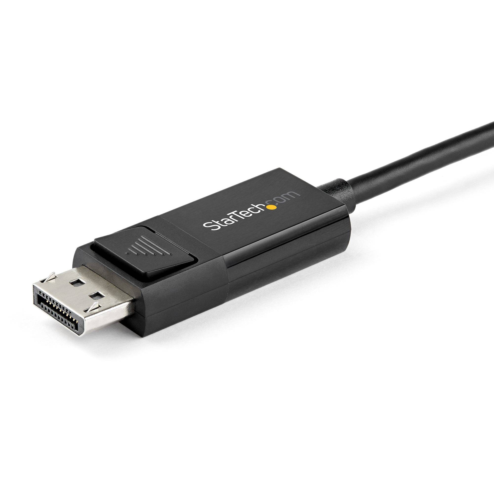 StarTech.com 2m USB-C naar DisplayPort 1.4 kabel 8K 60Hz/4K - Bidirectionele DP naar USB-C of USB-C naar DP Video Adapterkabel - HBR3/HDR/DSC - USB Type-C/TB3 Monitorkabel