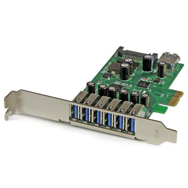 StarTech.com 7-poorts PCI Express USB 3.0 kaart standard en low-profile design