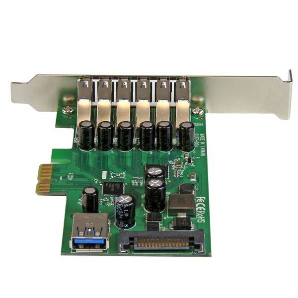 StarTech.com 7-poorts PCI Express USB 3.0 kaart standard en low-profile design