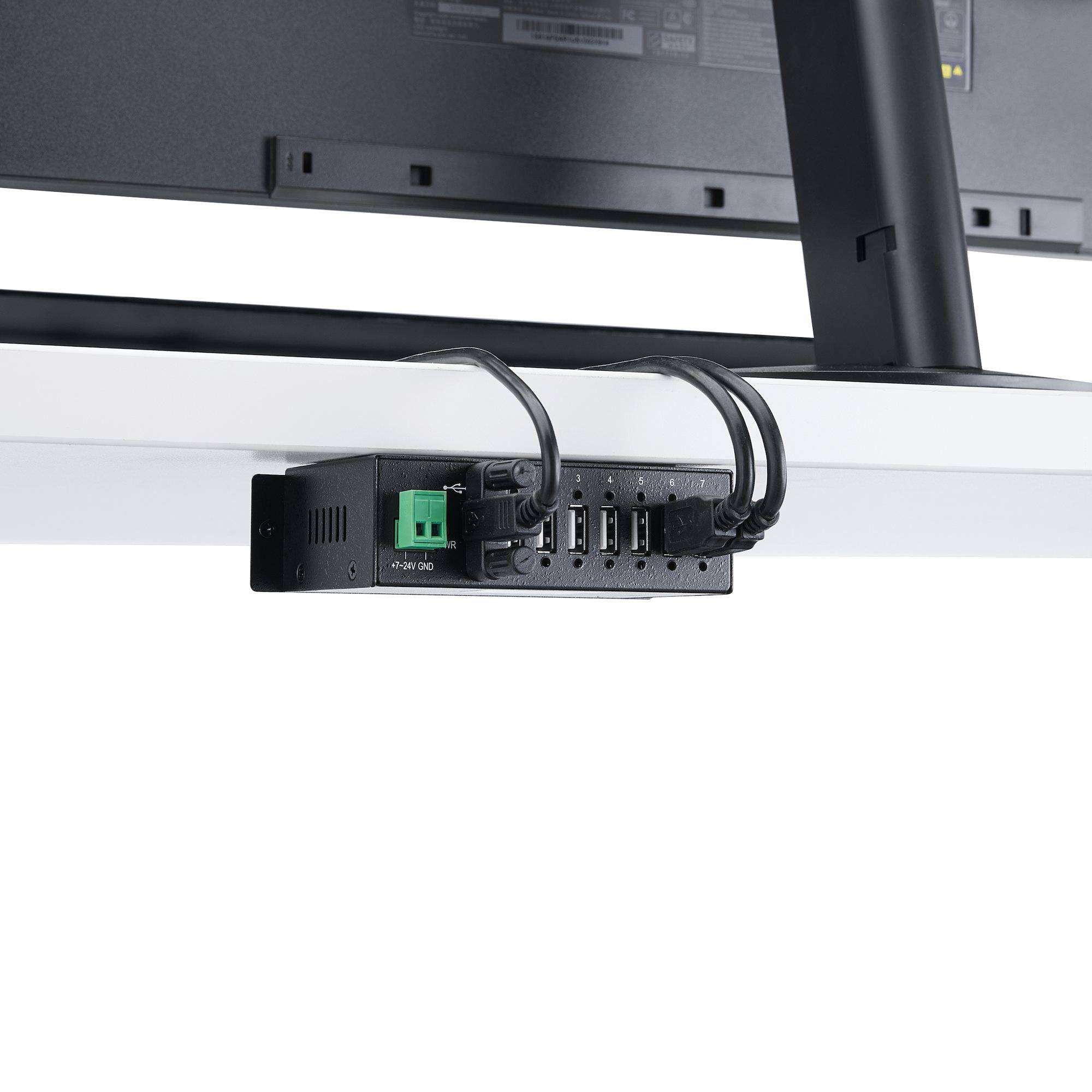 StarTech.com Monteerbare robuuste industriële 7-poort USB-hub