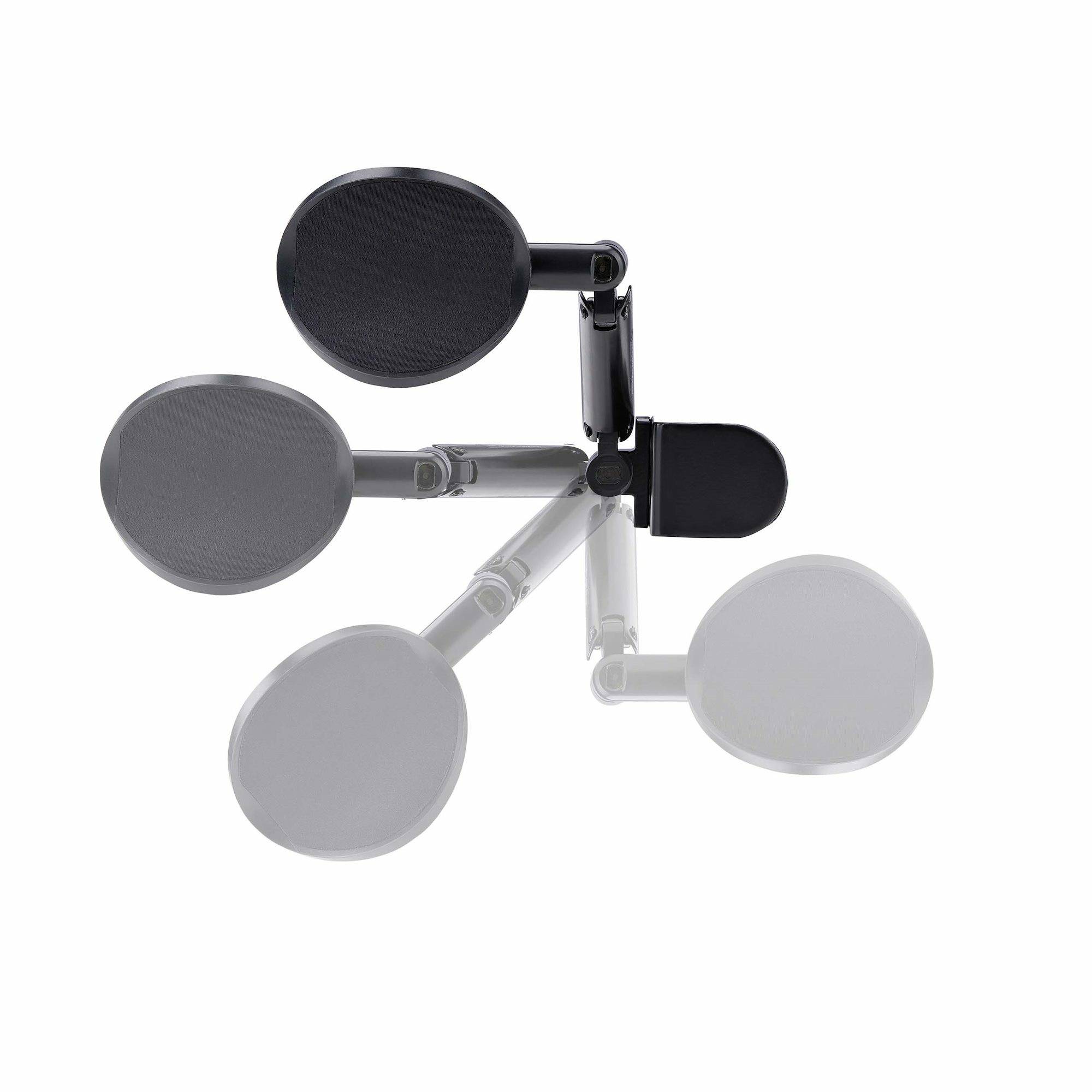 StarTech.com Verstelbare Armsteun voor Bureau, Ergonomische Arm/Elleboogsteun, 360-graden Rotatie, Kleminstallatie zonder Boren, Zwart